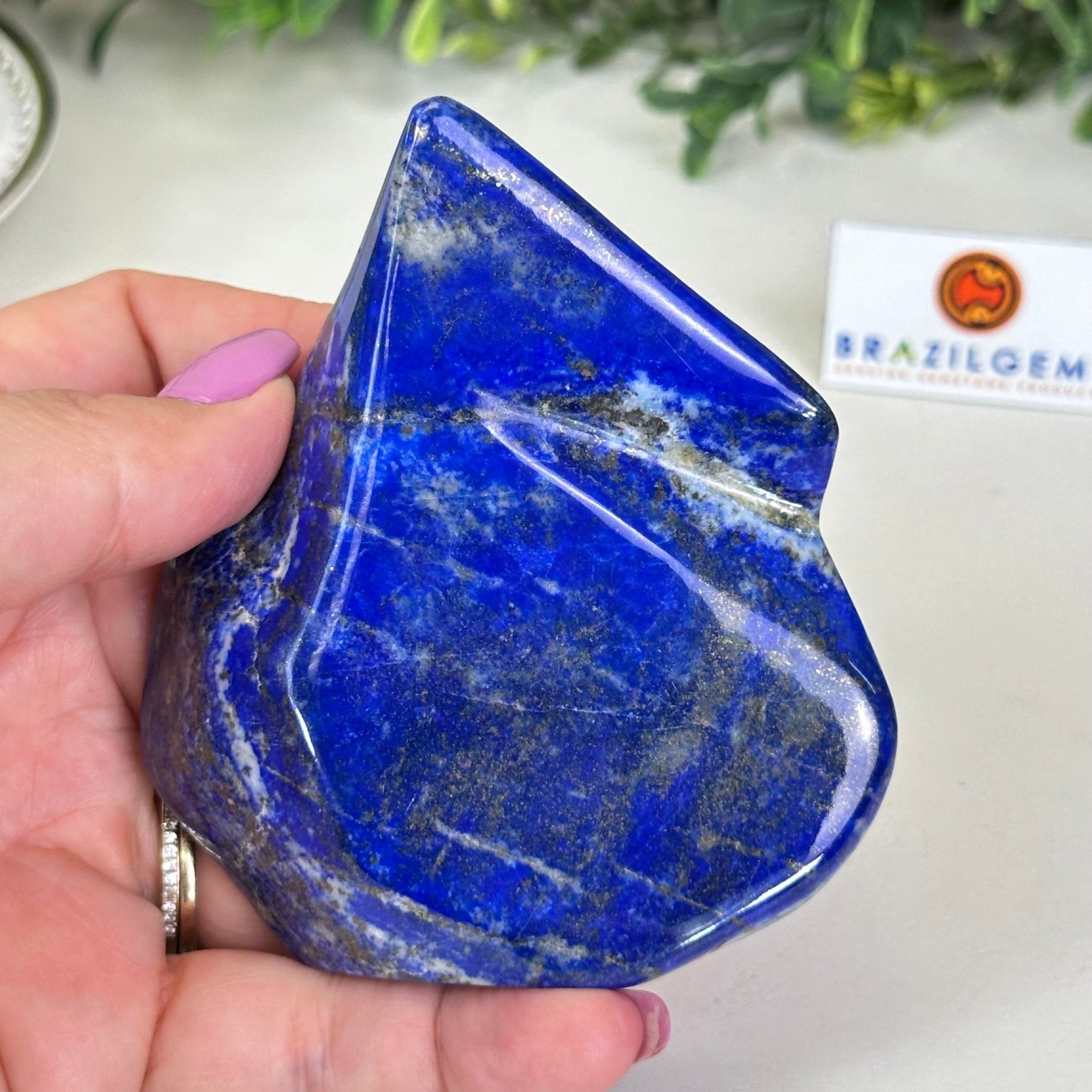 Polished Freeform Lapis Lazuli Palm Stone 3488LL - 026 - Brazil GemsBrazil GemsPolished Freeform Lapis Lazuli Palm Stone 3488LL - 026Freeform & Unique Shapes3488LL - 026