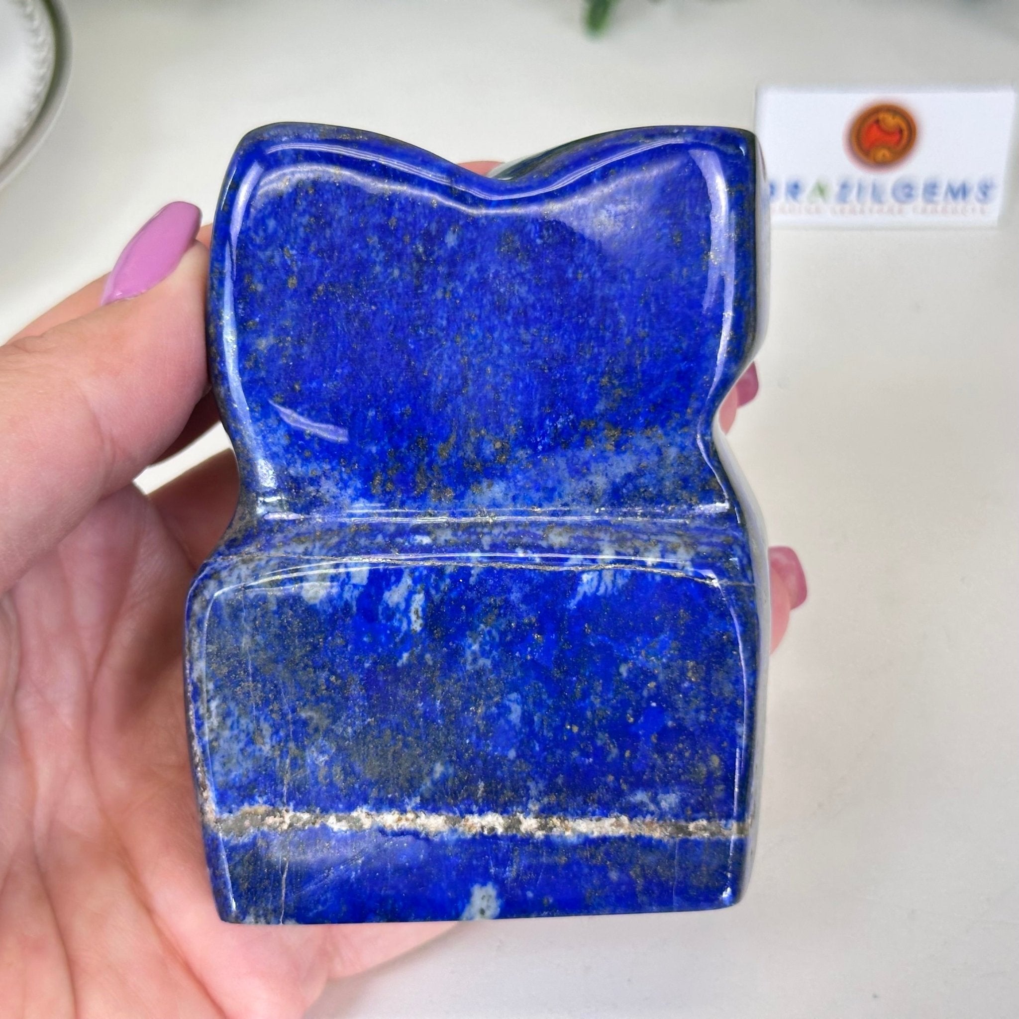 Polished Freeform Lapis Lazuli Palm Stone 3488LL - 029 - Brazil GemsBrazil GemsPolished Freeform Lapis Lazuli Palm Stone 3488LL - 029Freeform & Unique Shapes3488LL - 029