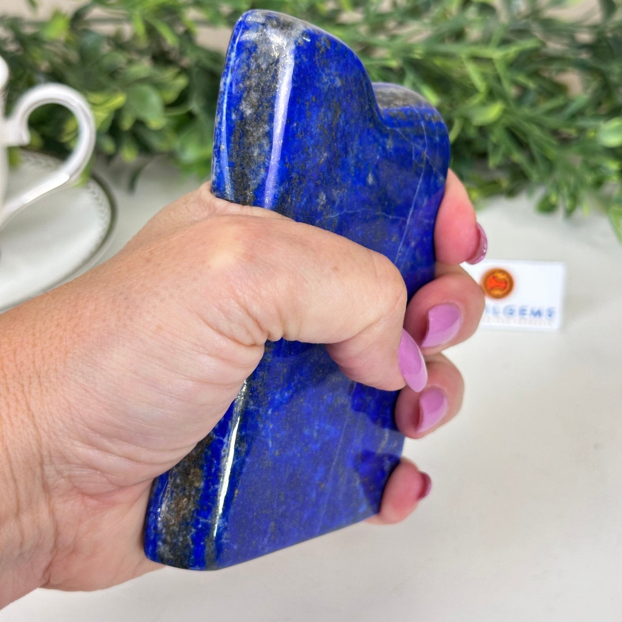 Polished Freeform Lapis Lazuli Palm Stone 3488LL - 030 - Brazil GemsBrazil GemsPolished Freeform Lapis Lazuli Palm Stone 3488LL - 030Freeform & Unique Shapes3488LL - 030
