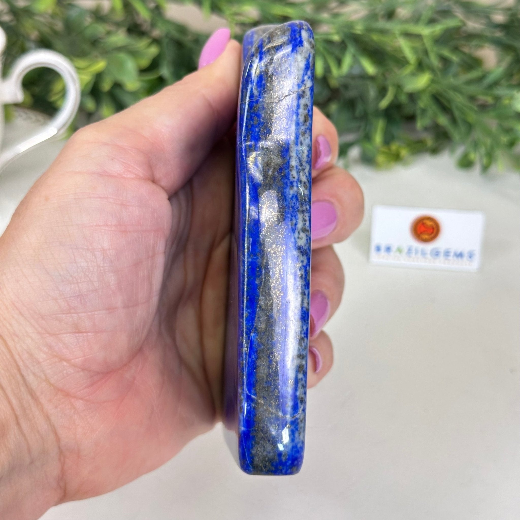 Polished Freeform Lapis Lazuli Palm Stone 3488LL - 030 - Brazil GemsBrazil GemsPolished Freeform Lapis Lazuli Palm Stone 3488LL - 030Freeform & Unique Shapes3488LL - 030