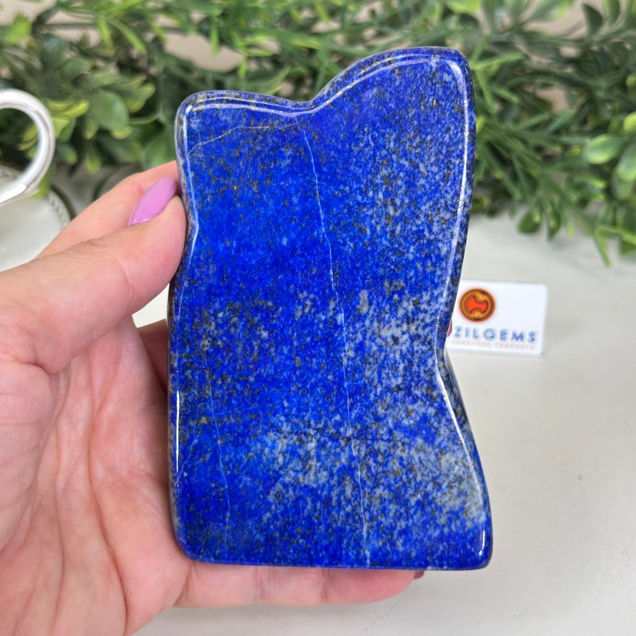 Polished Freeform Lapis Lazuli Palm Stone 3488LL - 030 - Brazil GemsBrazil GemsPolished Freeform Lapis Lazuli Palm Stone 3488LL - 030Freeform & Unique Shapes3488LL - 030