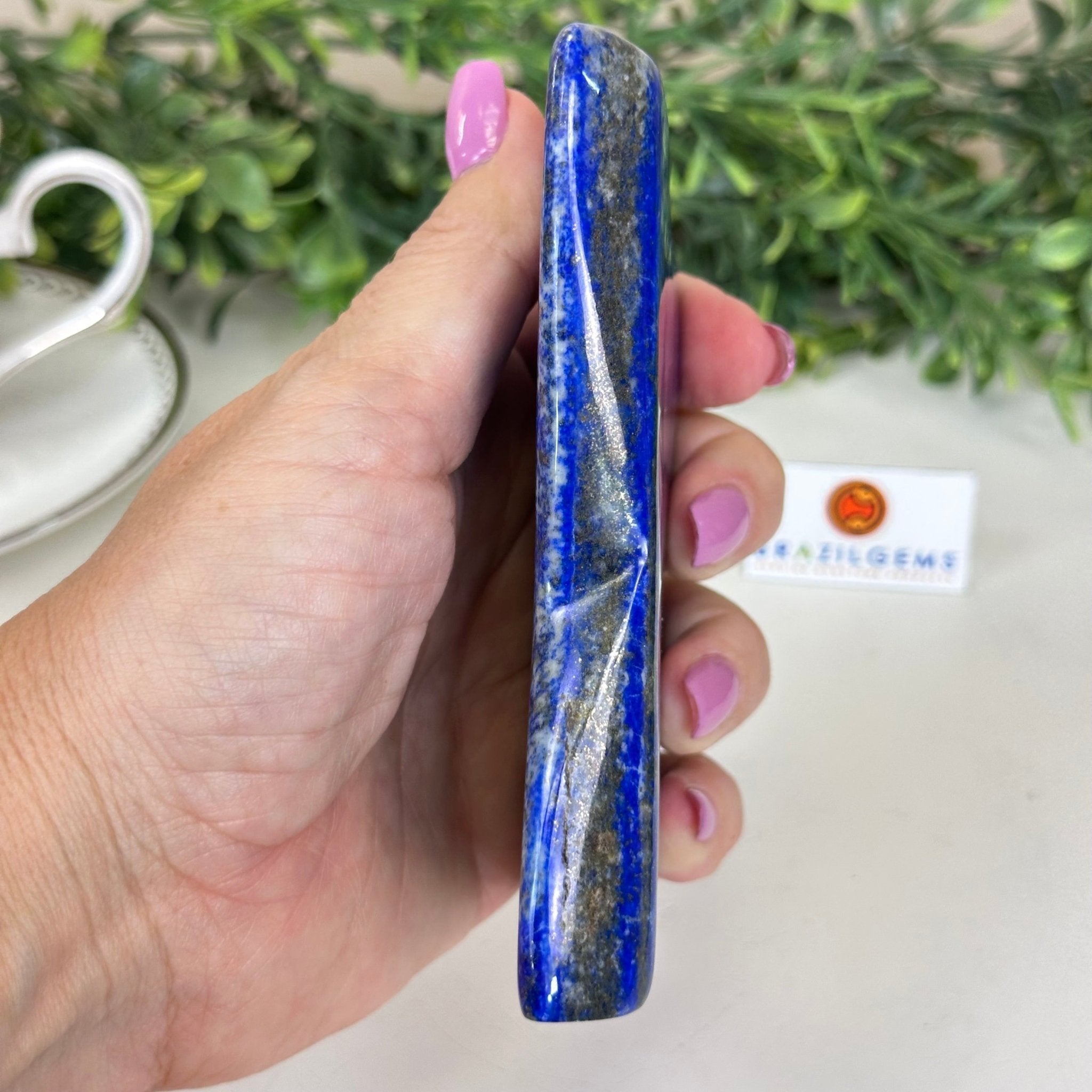 Polished Freeform Lapis Lazuli Palm Stone 3488LL - 030 - Brazil GemsBrazil GemsPolished Freeform Lapis Lazuli Palm Stone 3488LL - 030Freeform & Unique Shapes3488LL - 030