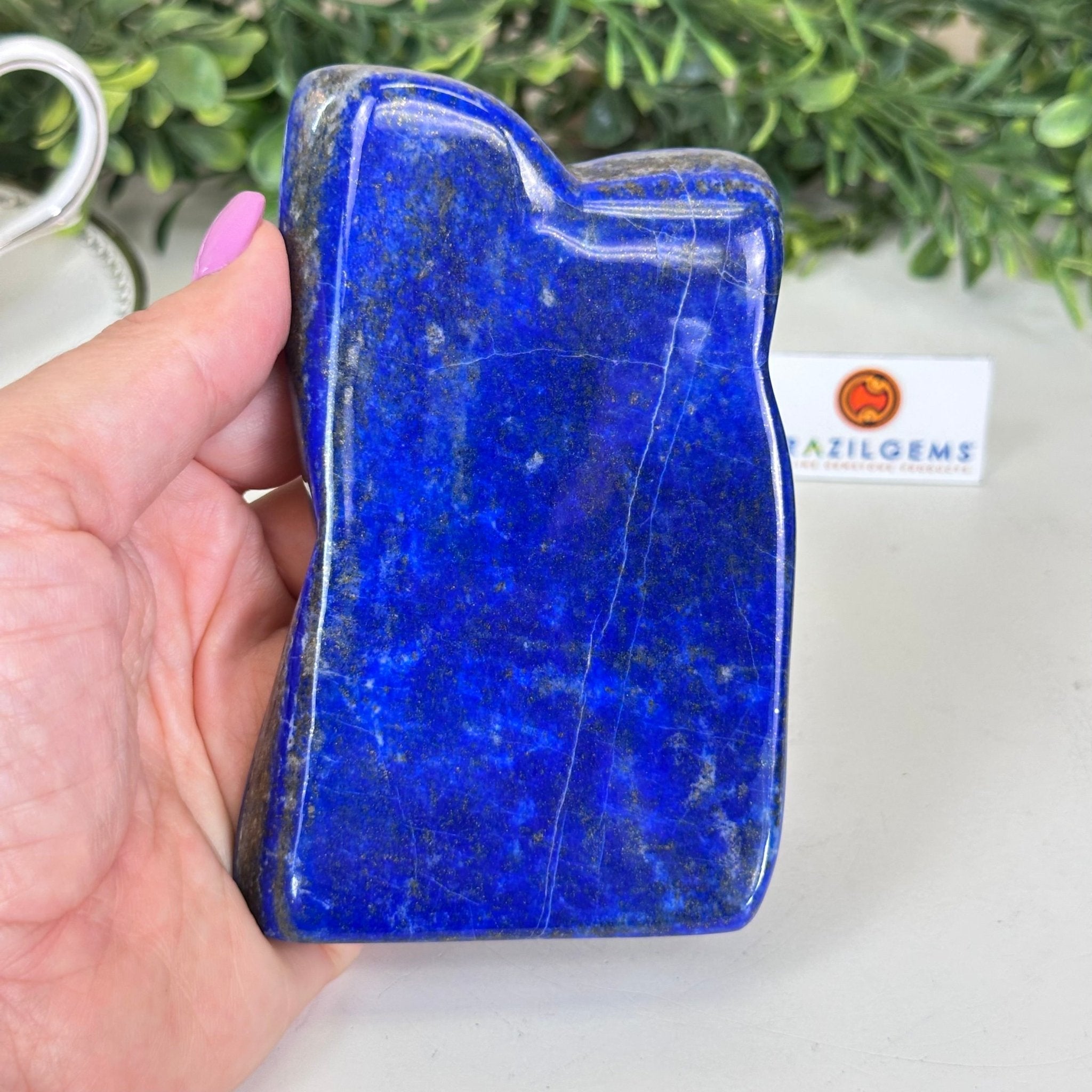 Polished Freeform Lapis Lazuli Palm Stone 3488LL - 030 - Brazil GemsBrazil GemsPolished Freeform Lapis Lazuli Palm Stone 3488LL - 030Freeform & Unique Shapes3488LL - 030