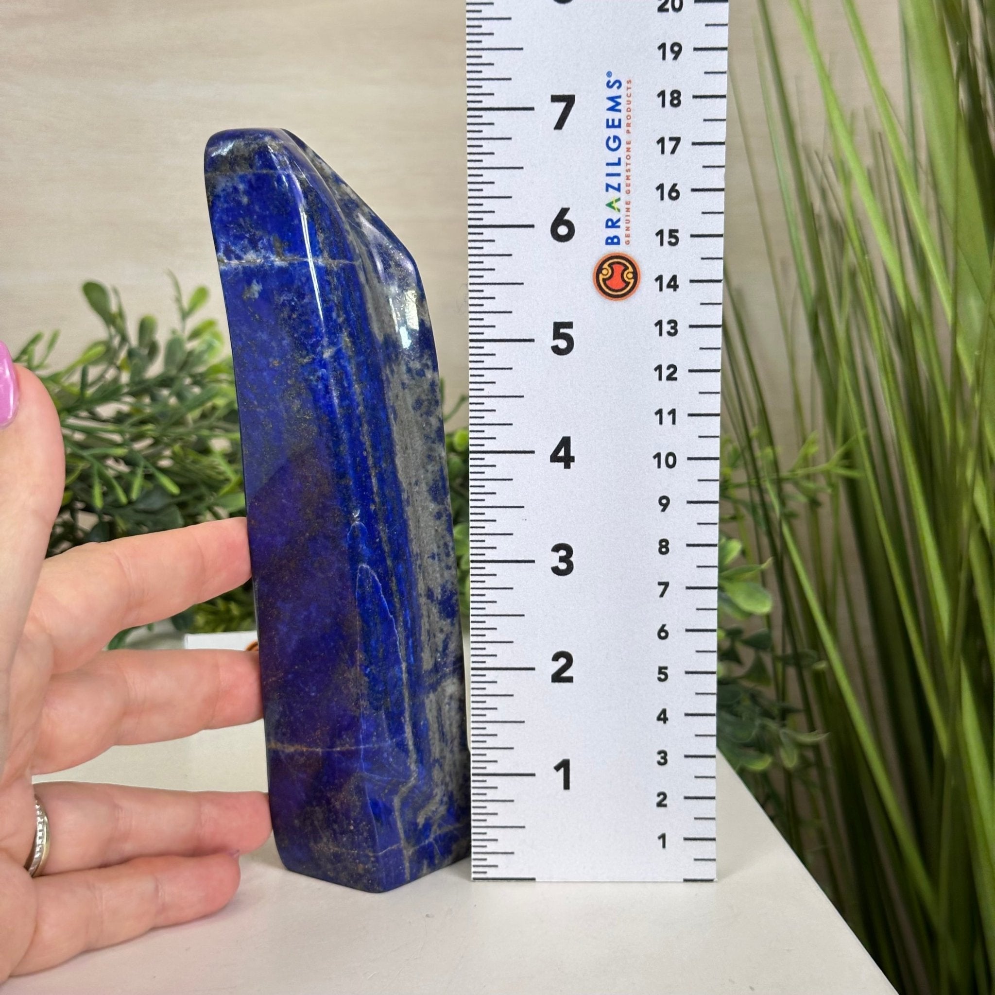 Polished Freeform Lapis Lazuli Palm Stone 3488LL - 031 - Brazil GemsBrazil GemsPolished Freeform Lapis Lazuli Palm Stone 3488LL - 031Freeform & Unique Shapes3488LL - 031