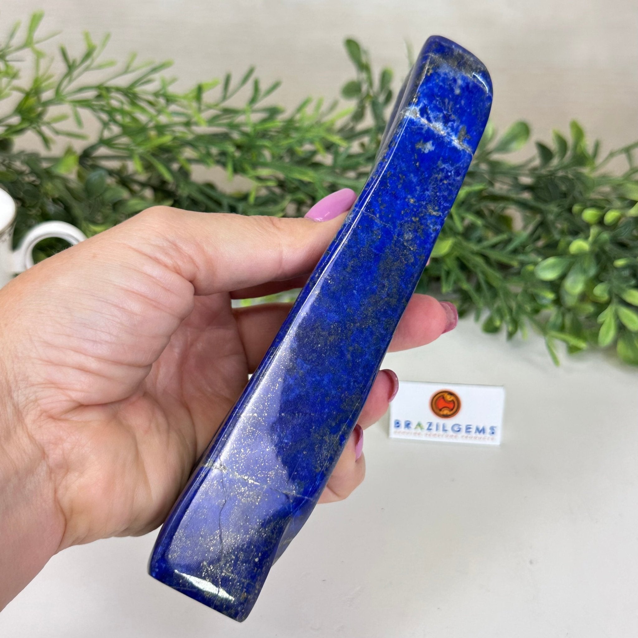 Polished Freeform Lapis Lazuli Palm Stone 3488LL - 031 - Brazil GemsBrazil GemsPolished Freeform Lapis Lazuli Palm Stone 3488LL - 031Freeform & Unique Shapes3488LL - 031