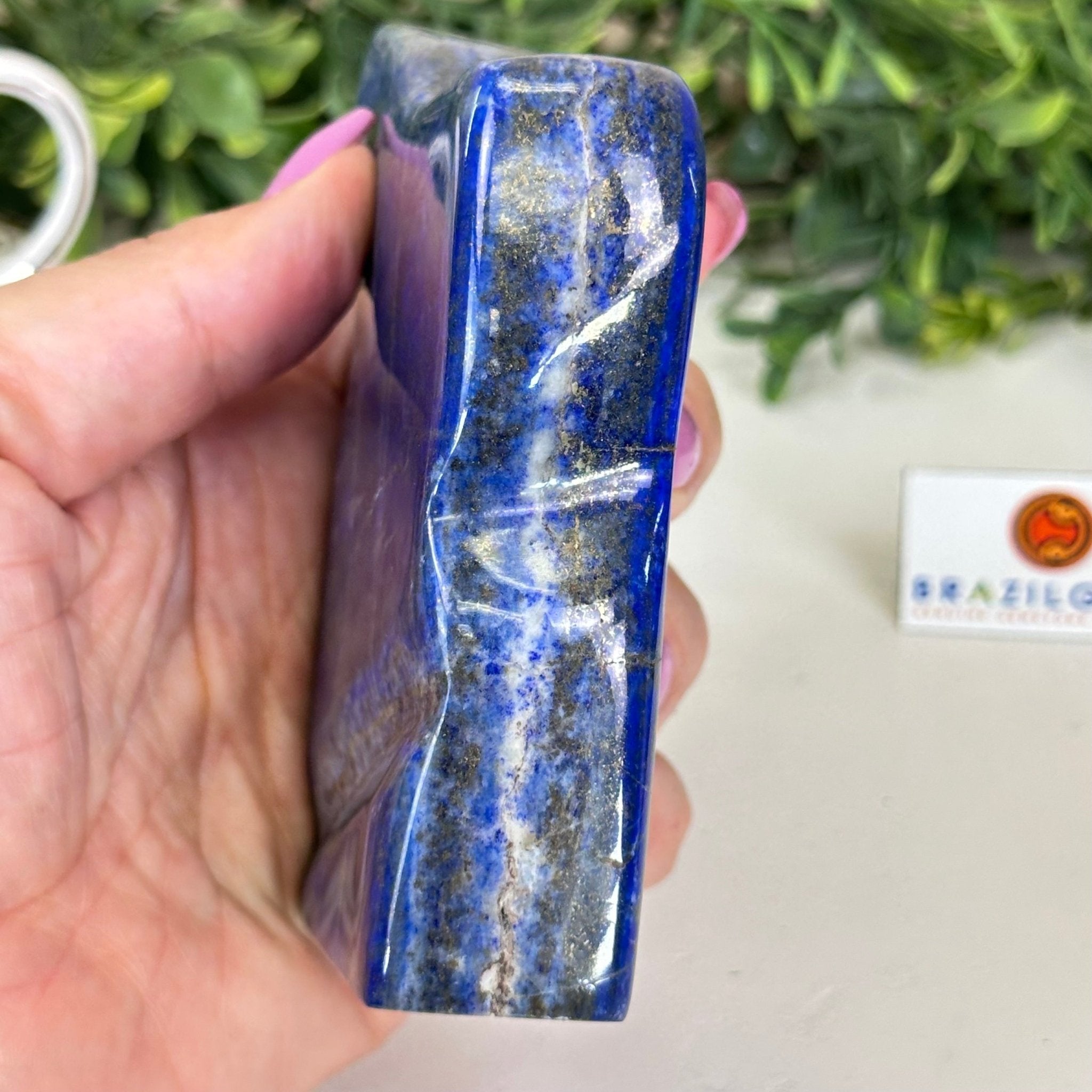 Polished Freeform Lapis Lazuli Palm Stone 3488LL - 032 - Brazil GemsBrazil GemsPolished Freeform Lapis Lazuli Palm Stone 3488LL - 032Freeform & Unique Shapes3488LL - 032