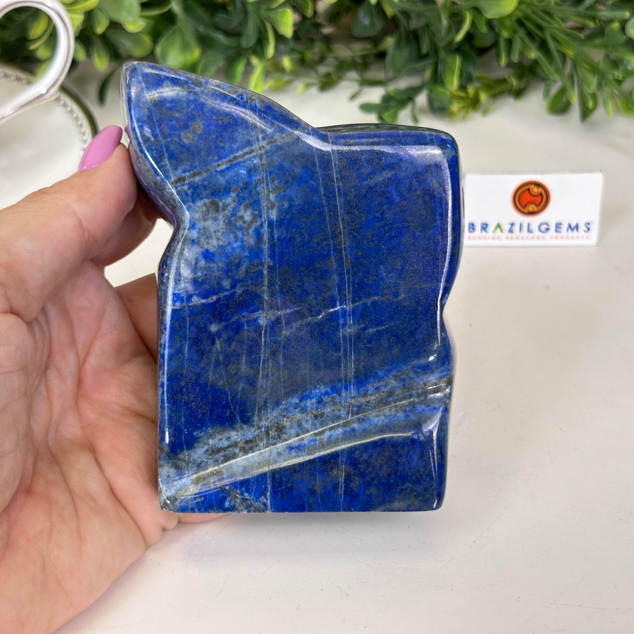 Polished Freeform Lapis Lazuli Palm Stone 3488LL - 032 - Brazil GemsBrazil GemsPolished Freeform Lapis Lazuli Palm Stone 3488LL - 032Freeform & Unique Shapes3488LL - 032
