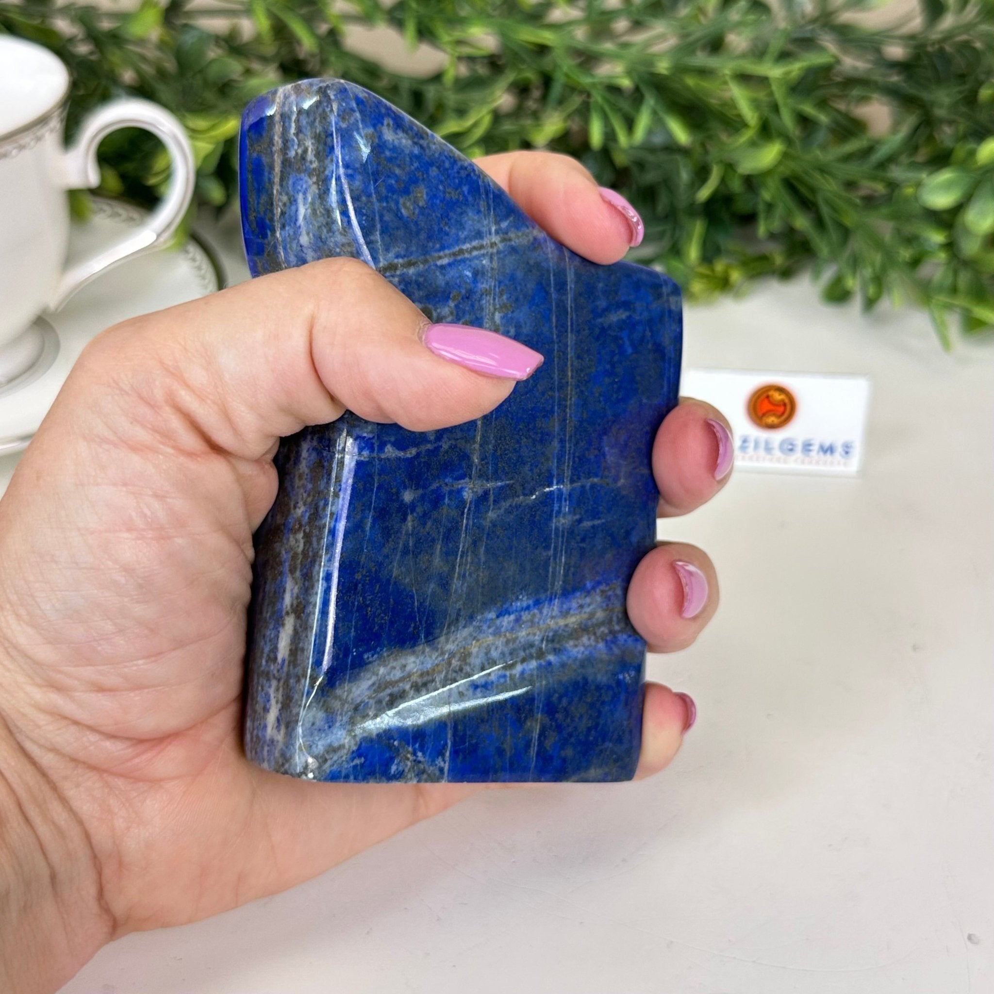 Polished Freeform Lapis Lazuli Palm Stone 3488LL - 032 - Brazil GemsBrazil GemsPolished Freeform Lapis Lazuli Palm Stone 3488LL - 032Freeform & Unique Shapes3488LL - 032