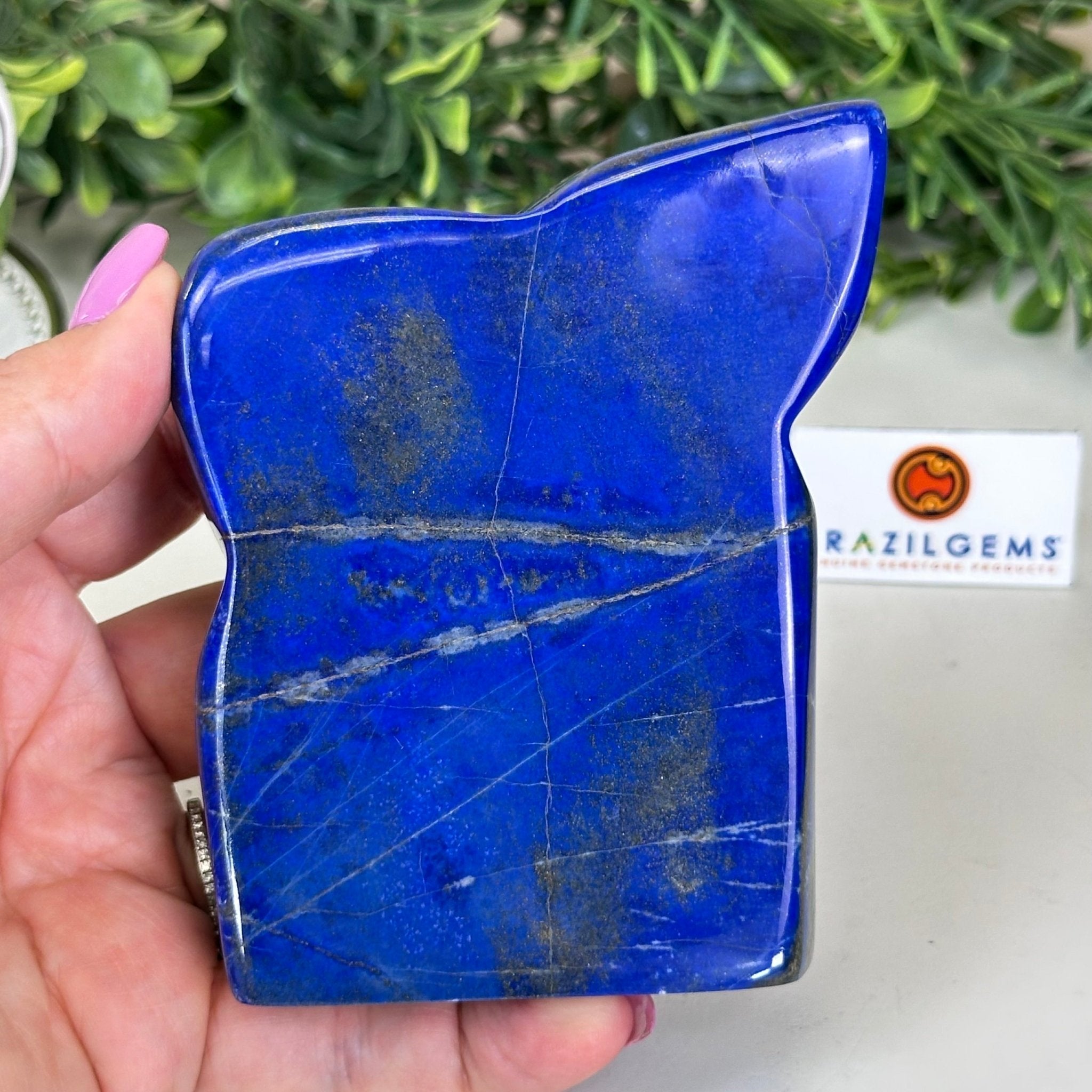 Polished Freeform Lapis Lazuli Palm Stone 3488LL - 032 - Brazil GemsBrazil GemsPolished Freeform Lapis Lazuli Palm Stone 3488LL - 032Freeform & Unique Shapes3488LL - 032