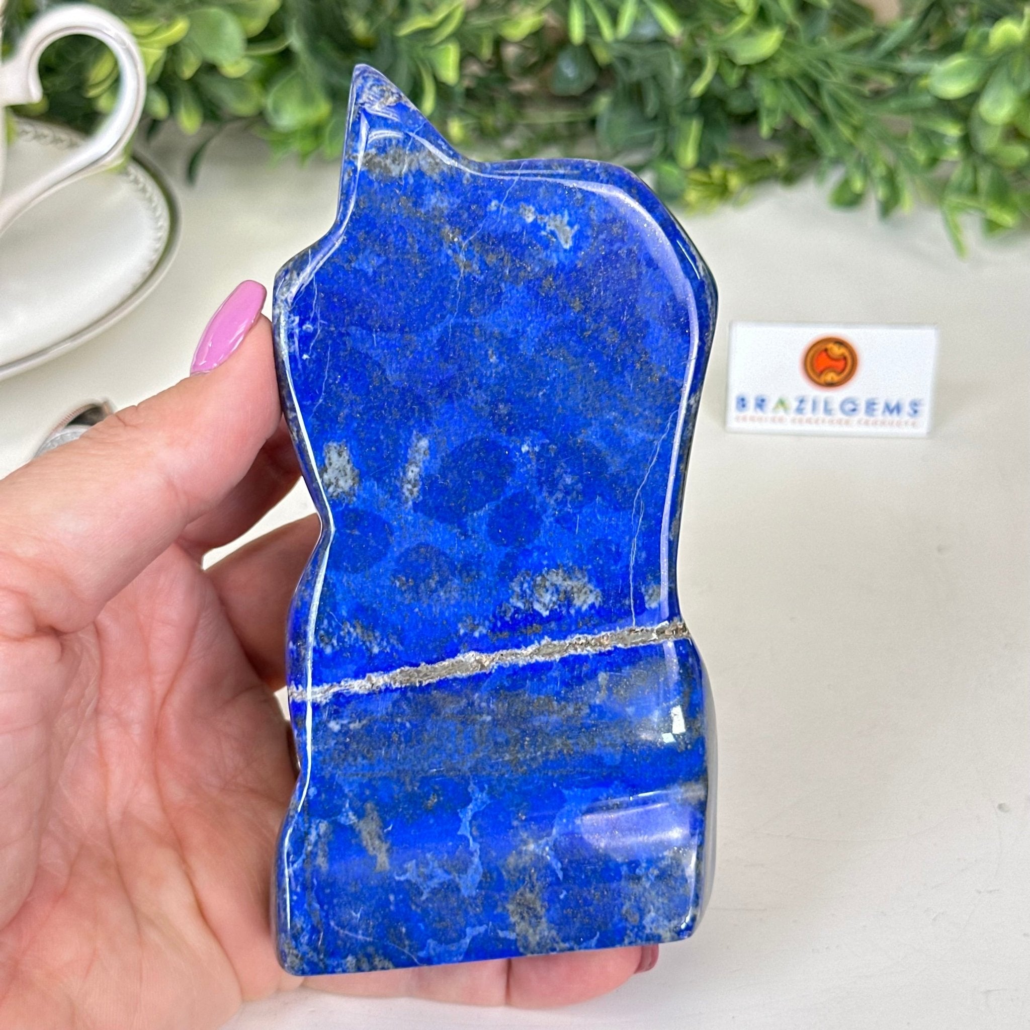 Polished Freeform Lapis Lazuli Palm Stone 3488LL - 034 - Brazil GemsBrazil GemsPolished Freeform Lapis Lazuli Palm Stone 3488LL - 034Freeform & Unique Shapes3488LL - 034