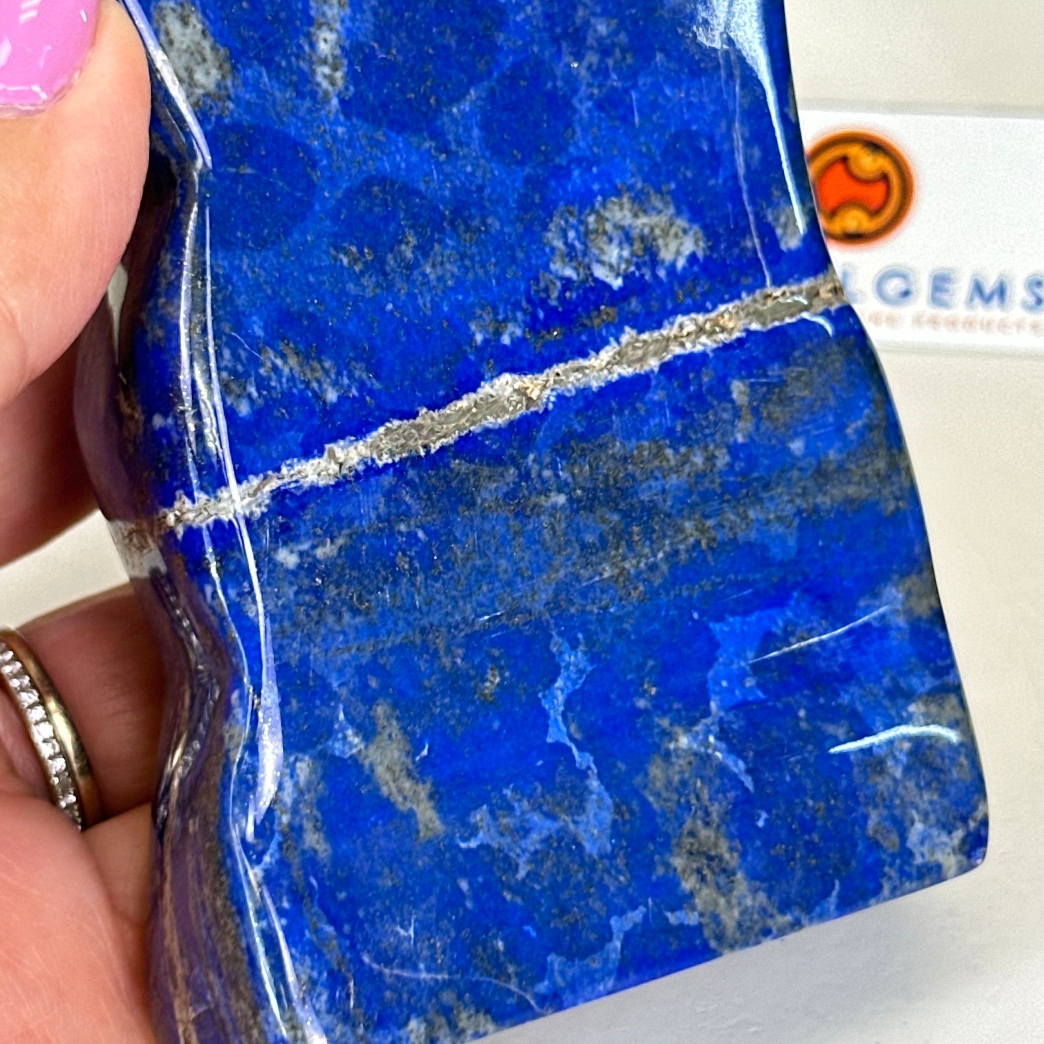 Polished Freeform Lapis Lazuli Palm Stone 3488LL - 034 - Brazil GemsBrazil GemsPolished Freeform Lapis Lazuli Palm Stone 3488LL - 034Freeform & Unique Shapes3488LL - 034