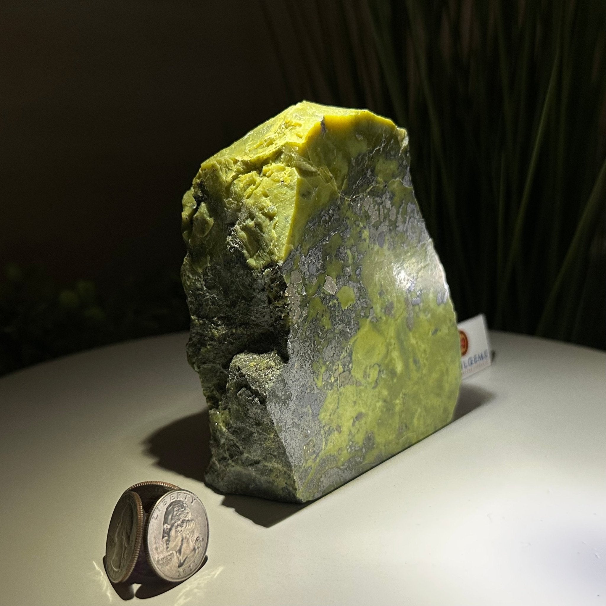 Polished Freeform Serpentine Gemstone, 3.2 lbs & 5” Tall #3303SE - 001 - Brazil GemsBrazil GemsPolished Freeform Serpentine Gemstone, 3.2 lbs & 5” Tall #3303SE - 001Freeform & Unique Shapes3303SE - 001