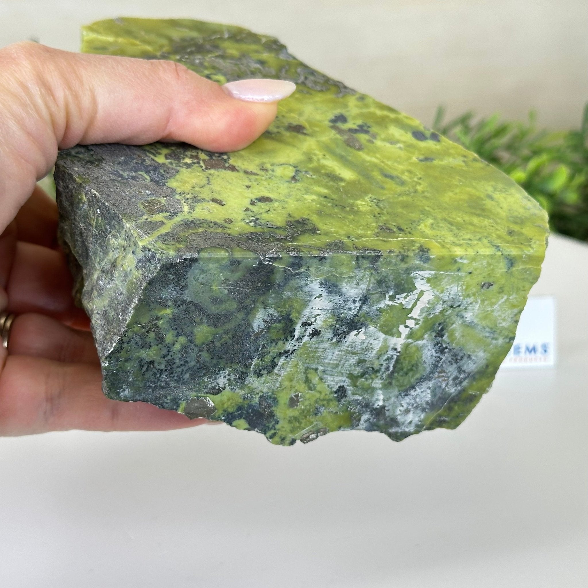 Polished Freeform Serpentine Gemstone, 3.2 lbs & 5” Tall #3303SE - 001 - Brazil GemsBrazil GemsPolished Freeform Serpentine Gemstone, 3.2 lbs & 5” Tall #3303SE - 001Freeform & Unique Shapes3303SE - 001