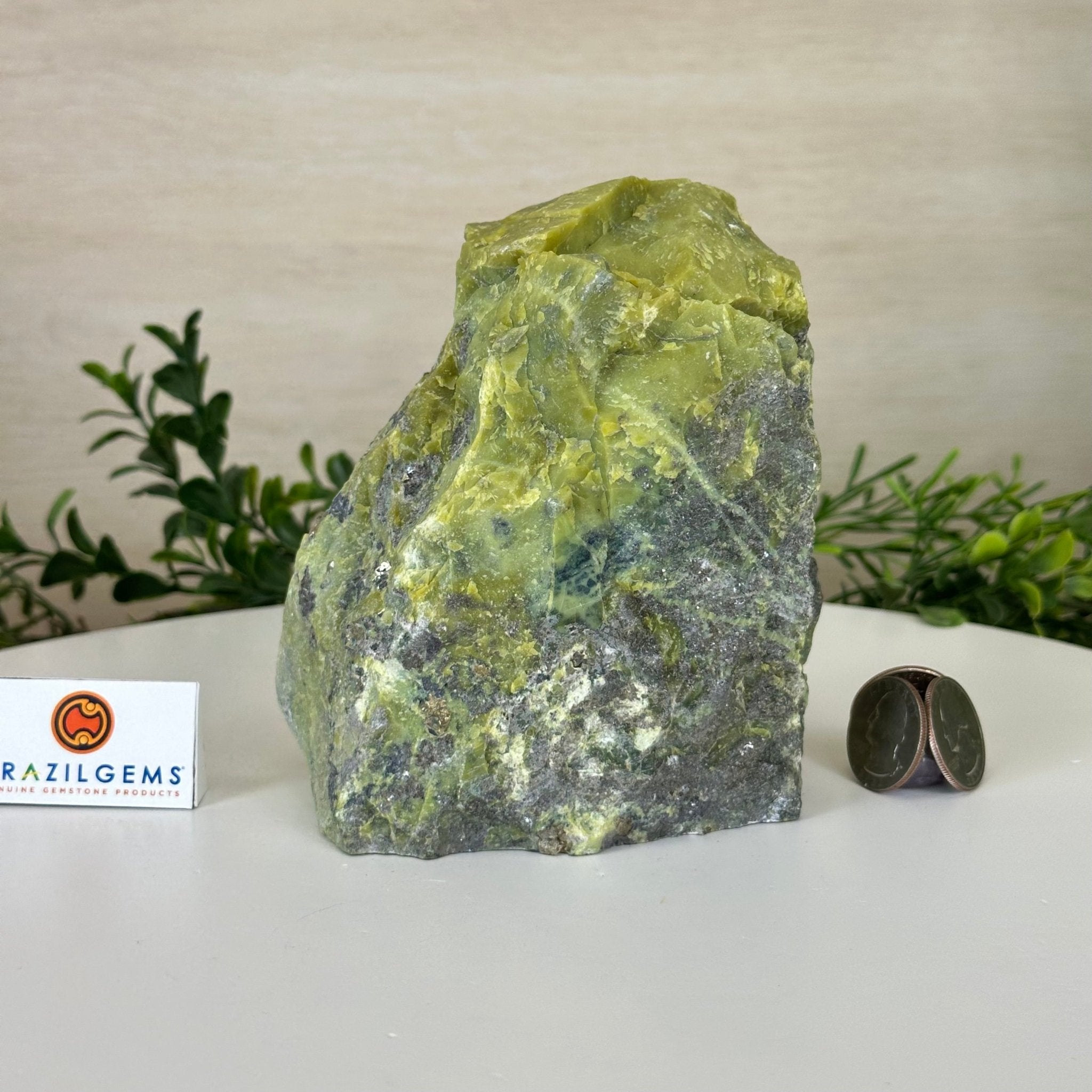 Polished Freeform Serpentine Gemstone, 3.2 lbs & 5” Tall #3303SE - 001 - Brazil GemsBrazil GemsPolished Freeform Serpentine Gemstone, 3.2 lbs & 5” Tall #3303SE - 001Freeform & Unique Shapes3303SE - 001