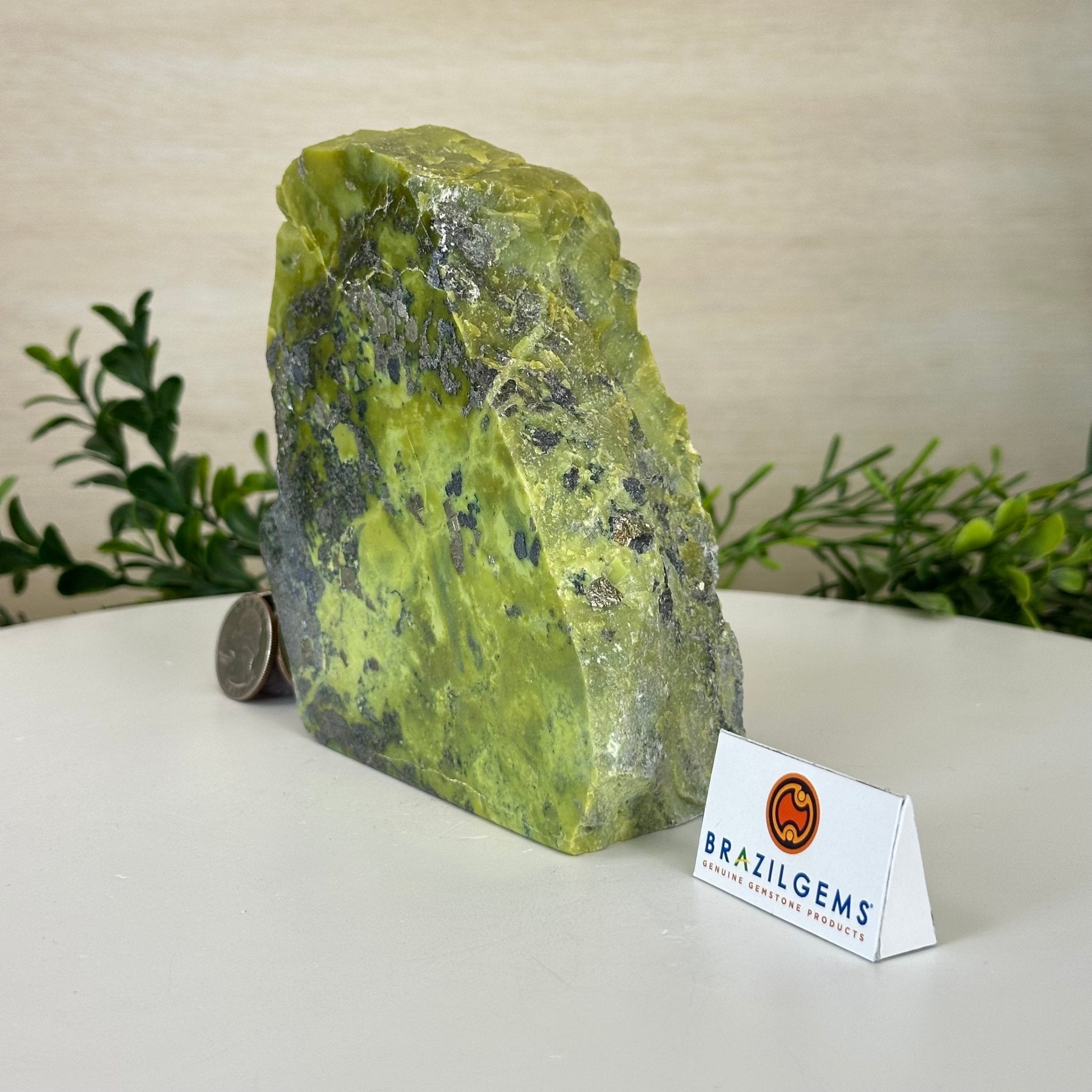 Polished Freeform Serpentine Gemstone, 3.2 lbs & 5” Tall #3303SE - 001 - Brazil GemsBrazil GemsPolished Freeform Serpentine Gemstone, 3.2 lbs & 5” Tall #3303SE - 001Freeform & Unique Shapes3303SE - 001