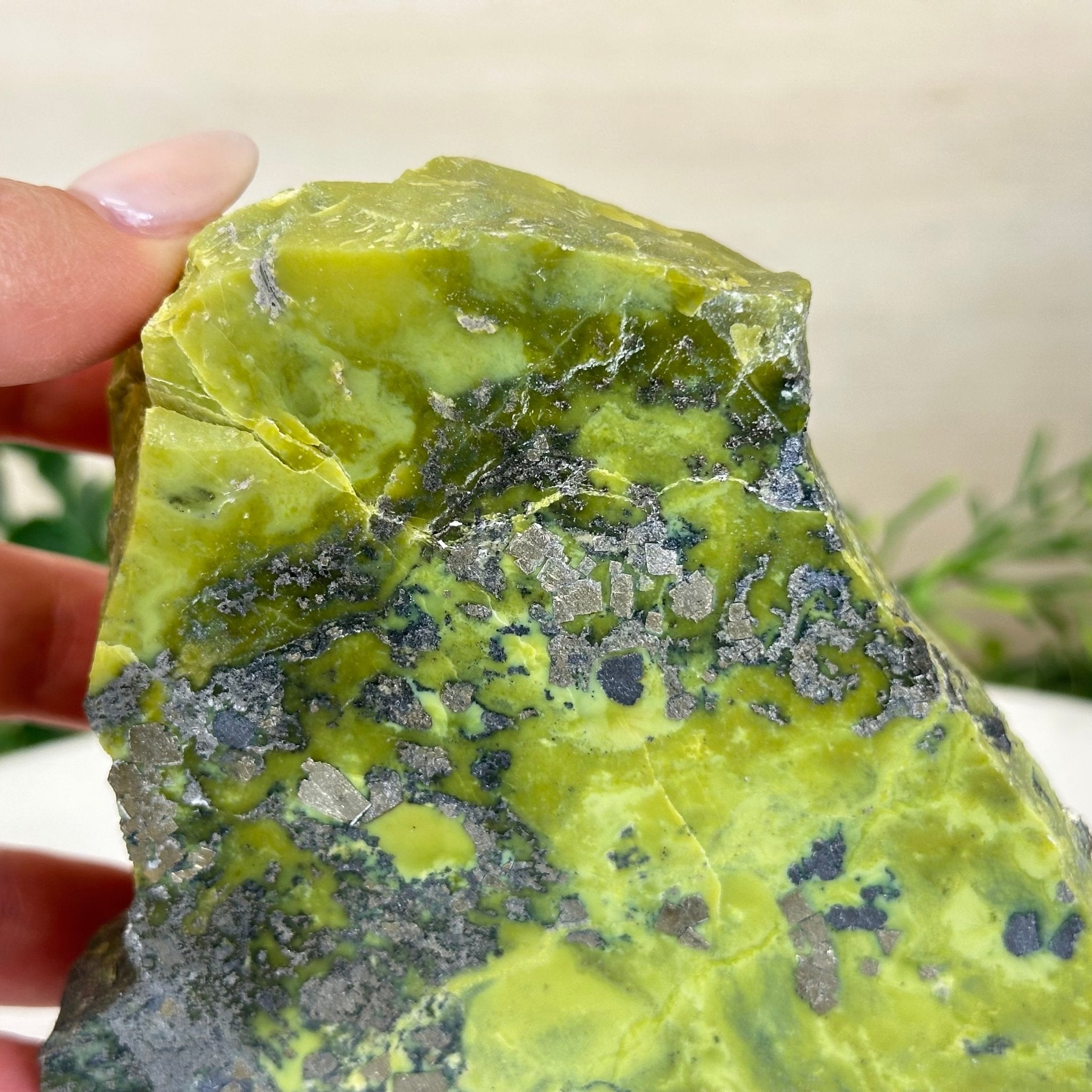 Polished Freeform Serpentine Gemstone, 3.2 lbs & 5” Tall #3303SE - 001 - Brazil GemsBrazil GemsPolished Freeform Serpentine Gemstone, 3.2 lbs & 5” Tall #3303SE - 001Freeform & Unique Shapes3303SE - 001