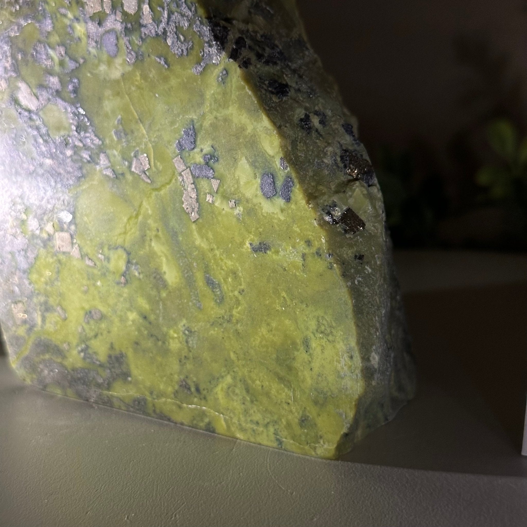 Polished Freeform Serpentine Gemstone, 3.2 lbs & 5” Tall #3303SE - 001 - Brazil GemsBrazil GemsPolished Freeform Serpentine Gemstone, 3.2 lbs & 5” Tall #3303SE - 001Freeform & Unique Shapes3303SE - 001