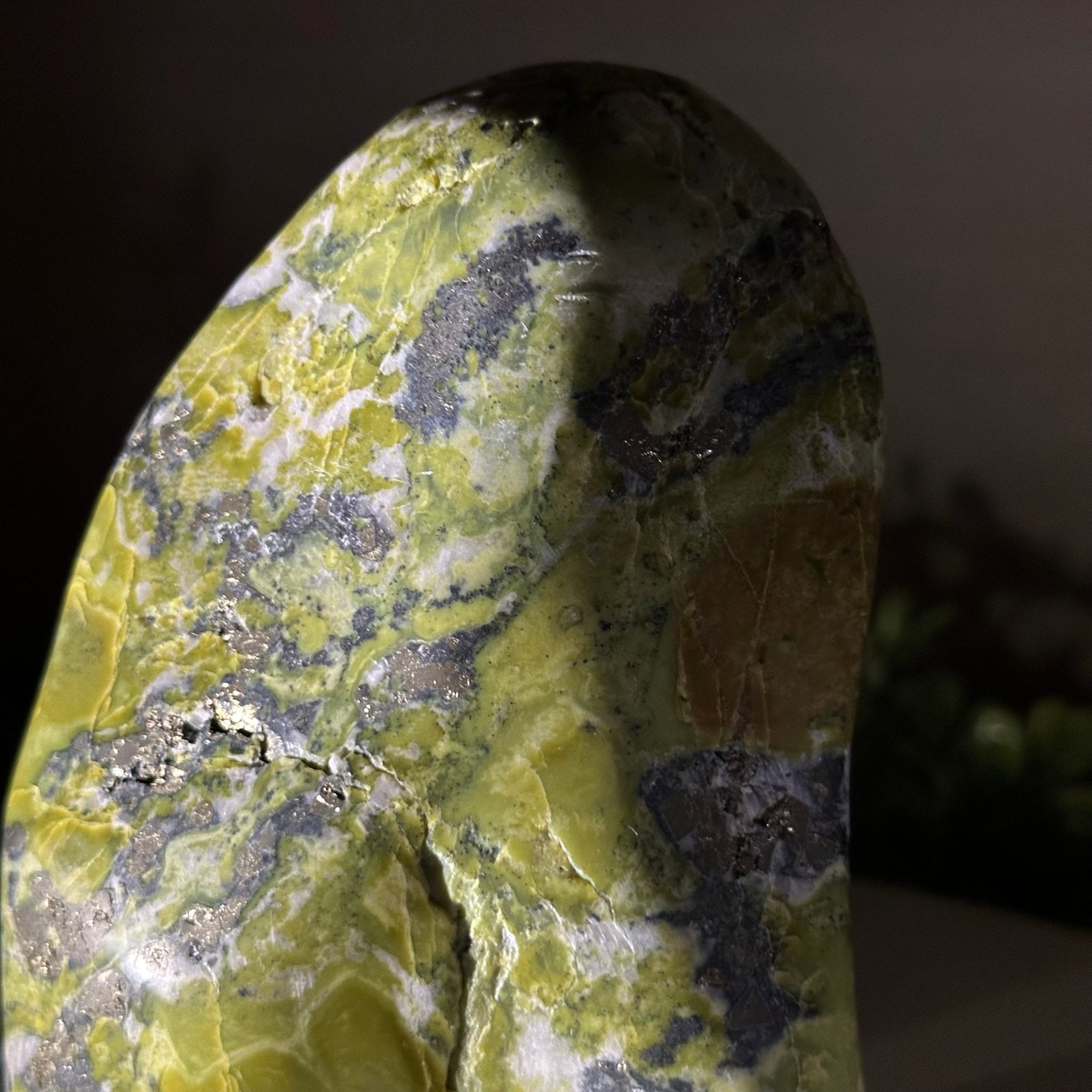 Polished Freeform Serpentine Gemstone, 3.3 lbs & 6.6” Tall #3301SE - 002 - Brazil GemsBrazil GemsPolished Freeform Serpentine Gemstone, 3.3 lbs & 6.6” Tall #3301SE - 002Freeform & Unique Shapes3301SE - 002