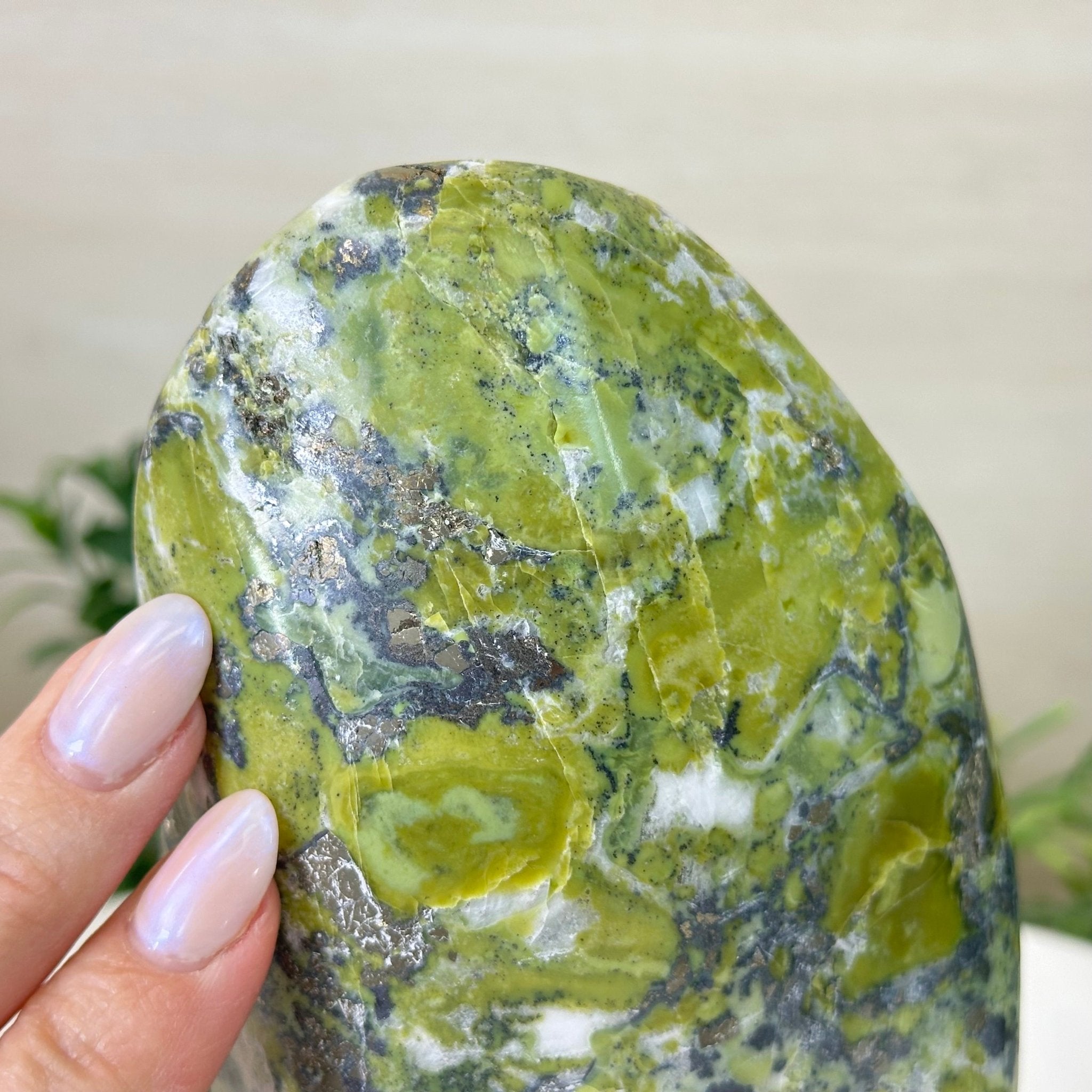 Polished Freeform Serpentine Gemstone, 3.3 lbs & 6.6” Tall #3301SE - 002 - Brazil GemsBrazil GemsPolished Freeform Serpentine Gemstone, 3.3 lbs & 6.6” Tall #3301SE - 002Freeform & Unique Shapes3301SE - 002