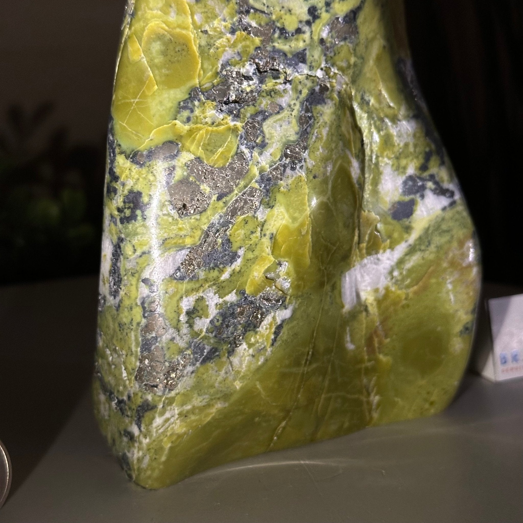 Polished Freeform Serpentine Gemstone, 3.3 lbs & 6.6” Tall #3301SE - 002 - Brazil GemsBrazil GemsPolished Freeform Serpentine Gemstone, 3.3 lbs & 6.6” Tall #3301SE - 002Freeform & Unique Shapes3301SE - 002