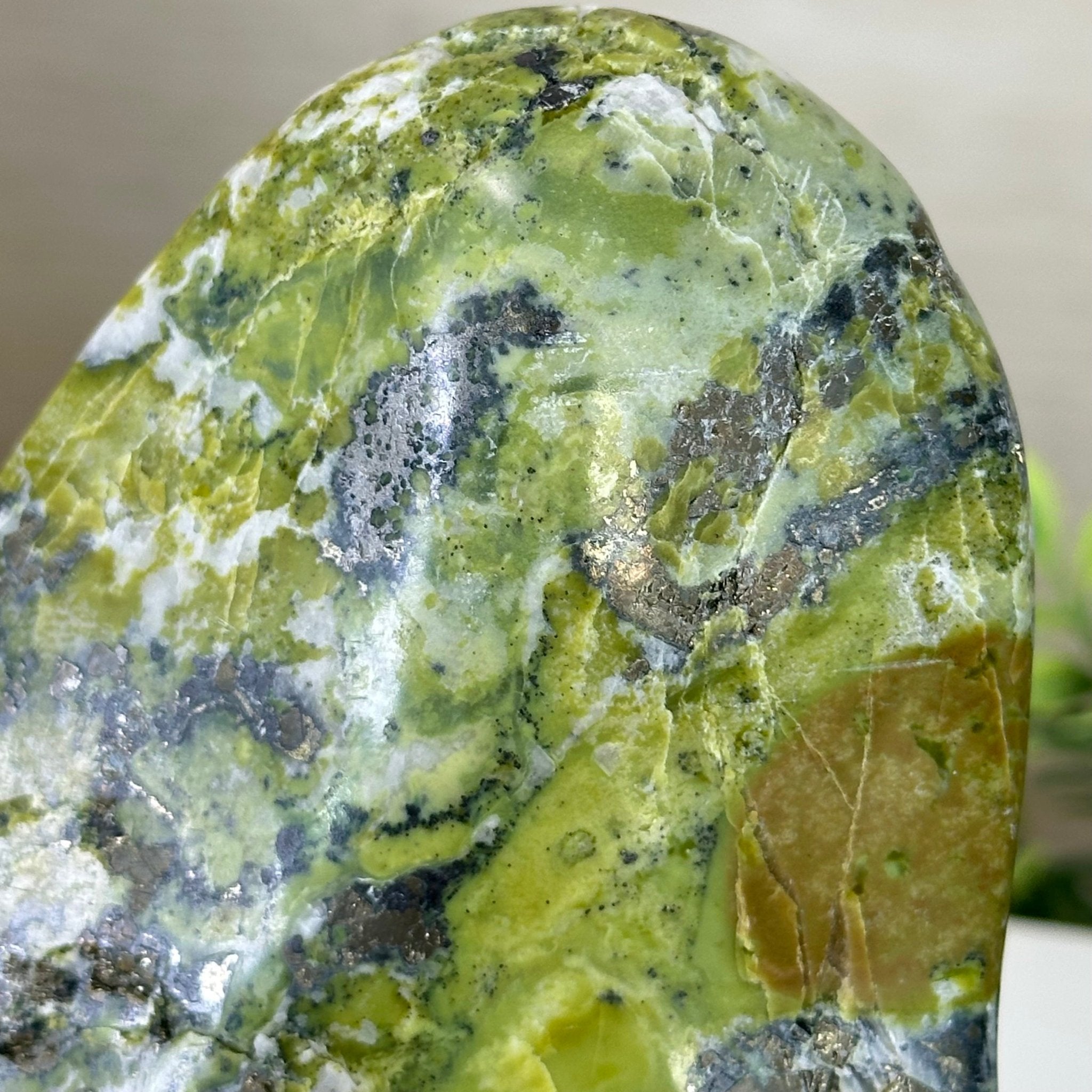 Polished Freeform Serpentine Gemstone, 3.3 lbs & 6.6” Tall #3301SE - 002 - Brazil GemsBrazil GemsPolished Freeform Serpentine Gemstone, 3.3 lbs & 6.6” Tall #3301SE - 002Freeform & Unique Shapes3301SE - 002