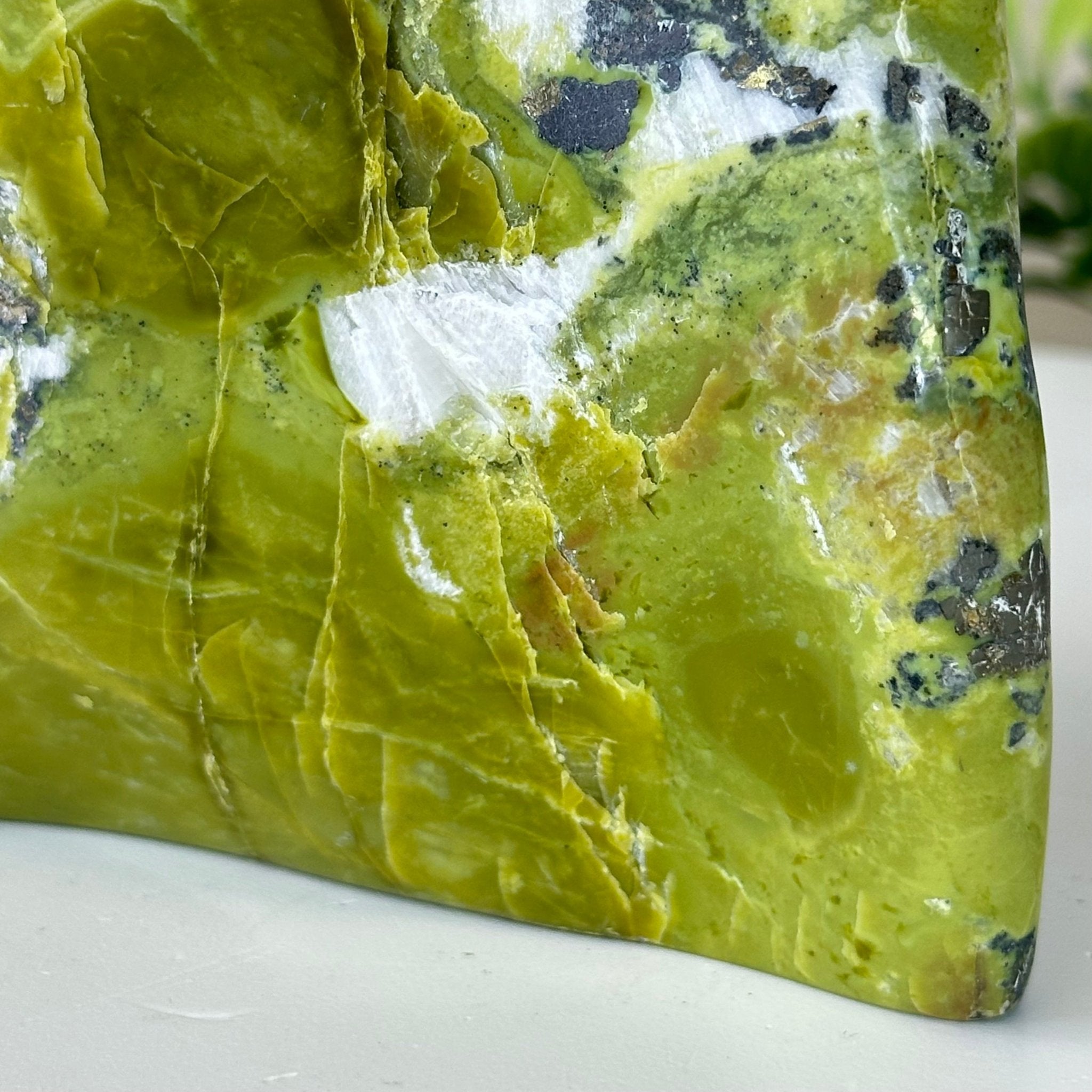 Polished Freeform Serpentine Gemstone, 3.3 lbs & 6.6” Tall #3301SE - 002 - Brazil GemsBrazil GemsPolished Freeform Serpentine Gemstone, 3.3 lbs & 6.6” Tall #3301SE - 002Freeform & Unique Shapes3301SE - 002