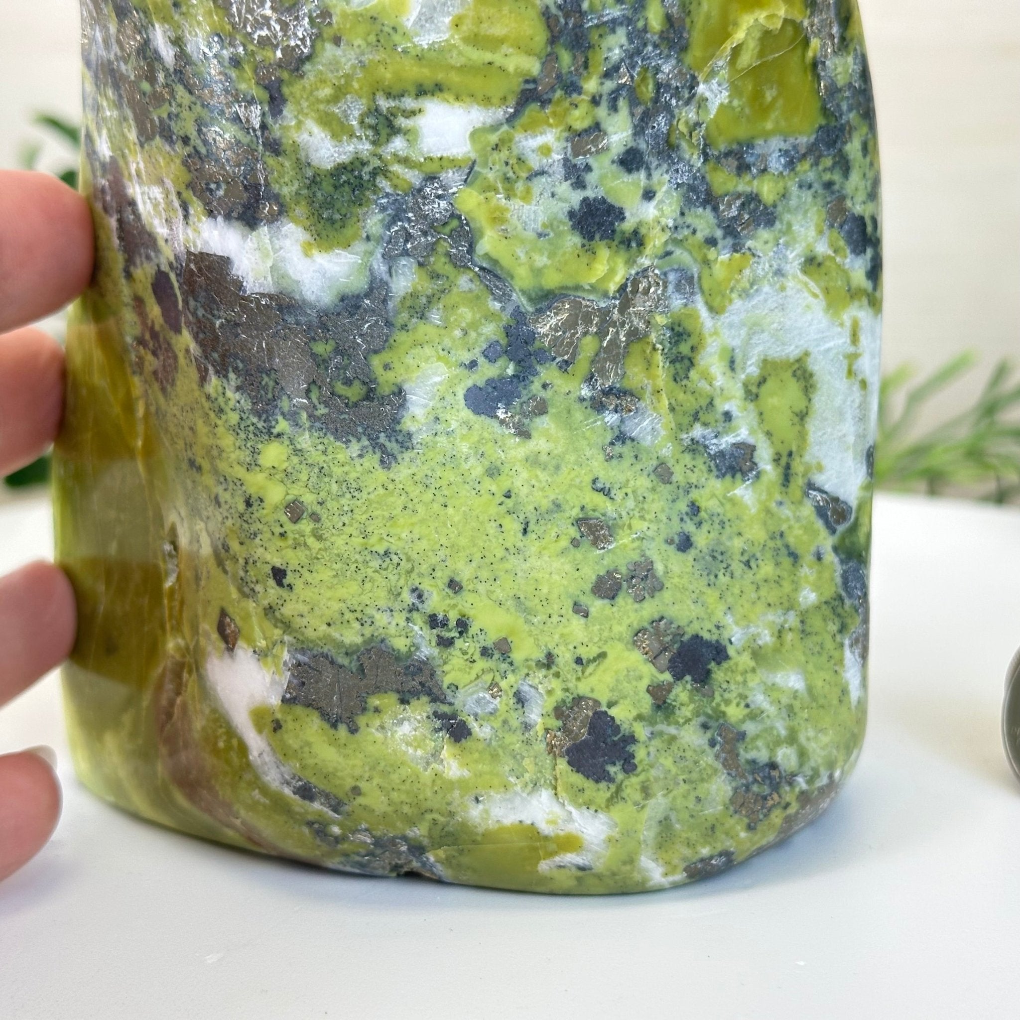 Polished Freeform Serpentine Gemstone, 3.3 lbs & 6.6” Tall #3301SE - 002 - Brazil GemsBrazil GemsPolished Freeform Serpentine Gemstone, 3.3 lbs & 6.6” Tall #3301SE - 002Freeform & Unique Shapes3301SE - 002