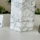 Polished Howlite Crystal Tower 4.9" Tall #3106HW - 004 - Brazil GemsBrazil GemsPolished Howlite Crystal Tower 4.9" Tall #3106HW - 004Crystal Points3106HW - 004