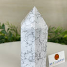 Polished Howlite Crystal Tower 4.9" Tall #3106HW - 004 - Brazil GemsBrazil GemsPolished Howlite Crystal Tower 4.9" Tall #3106HW - 004Crystal Points3106HW - 004