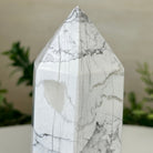 Polished Howlite Crystal Tower 4.9" Tall #3106HW - 004 - Brazil GemsBrazil GemsPolished Howlite Crystal Tower 4.9" Tall #3106HW - 004Crystal Points3106HW - 004