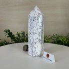 Polished Howlite Crystal Tower 6.9" Tall #3106HW - 005 - Brazil GemsBrazil GemsPolished Howlite Crystal Tower 6.9" Tall #3106HW - 005Crystal Points3106HW - 005