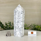 Polished Howlite Crystal Tower 6.9" Tall #3106HW - 005 - Brazil GemsBrazil GemsPolished Howlite Crystal Tower 6.9" Tall #3106HW - 005Crystal Points3106HW - 005