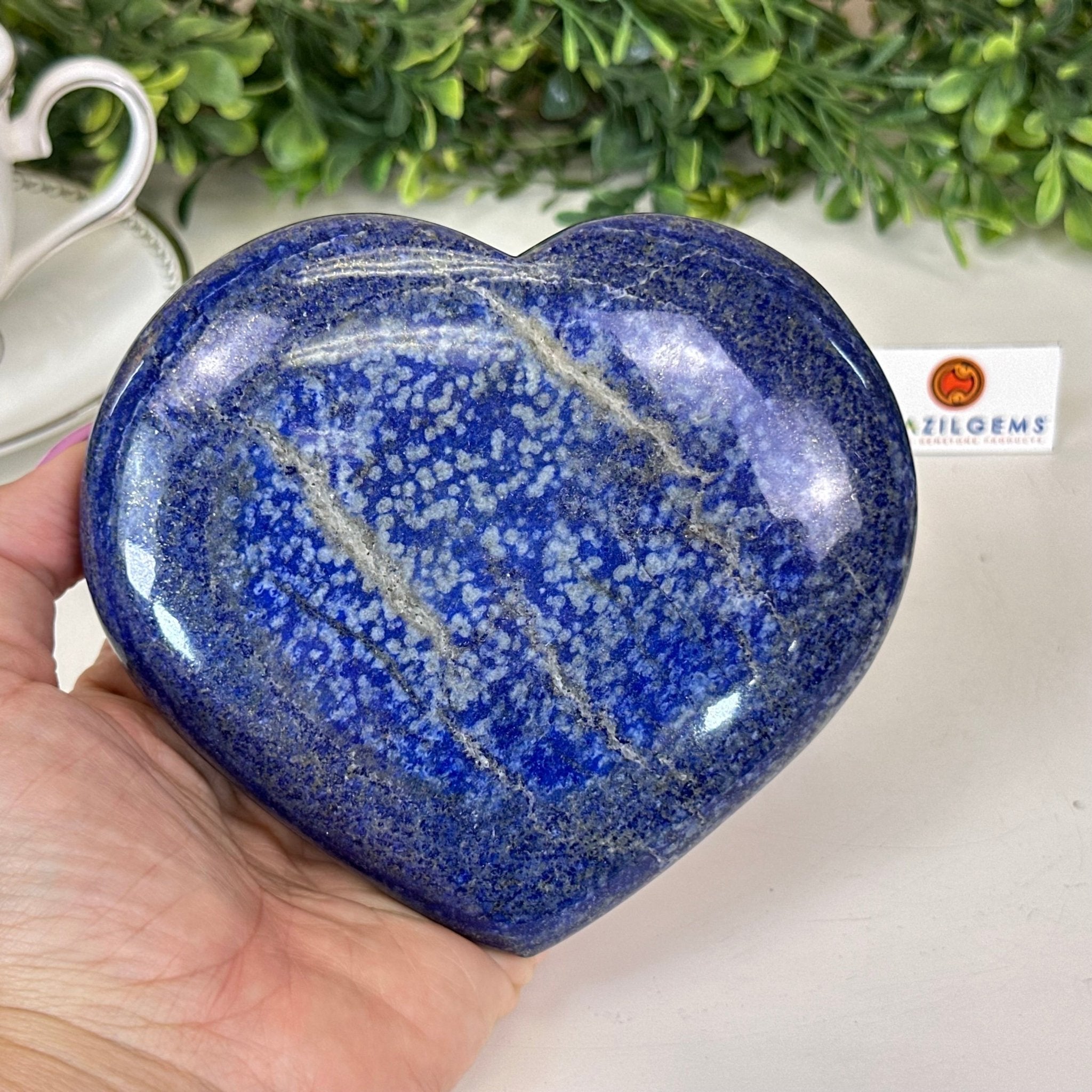 Polished Lapis Lazuli Heart - Shaped Palm Stone 3488LL - 035 - Brazil GemsBrazil GemsPolished Lapis Lazuli Heart - Shaped Palm Stone 3488LL - 035Freeform & Unique Shapes3488LL - 035