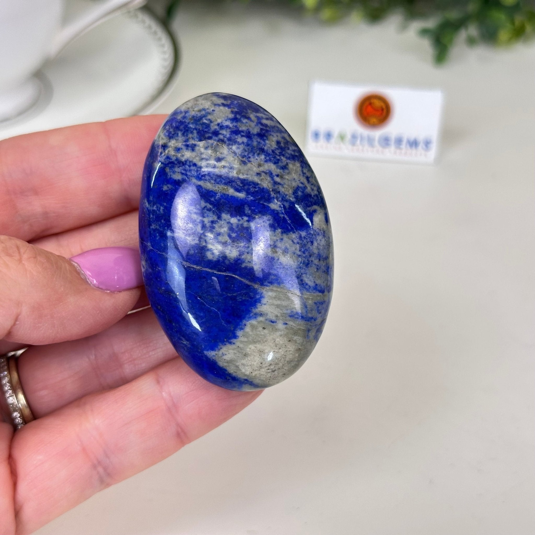Polished Lapis Lazuli Palm Stone 3488LL - 004 - Brazil GemsBrazil GemsPolished Lapis Lazuli Palm Stone 3488LL - 004Freeform & Unique Shapes3488LL - 004