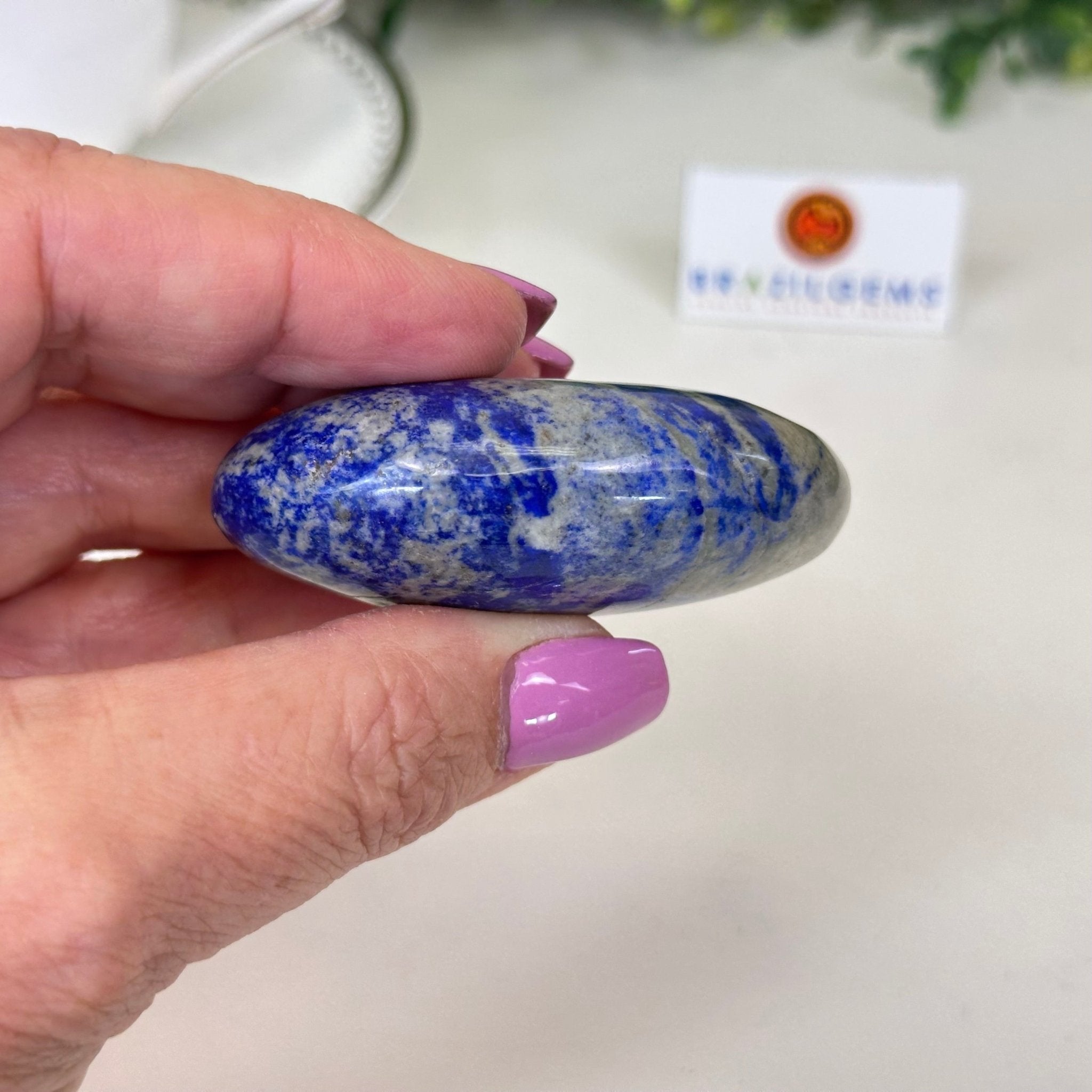 Polished Lapis Lazuli Palm Stone 3488LL - 004 - Brazil GemsBrazil GemsPolished Lapis Lazuli Palm Stone 3488LL - 004Freeform & Unique Shapes3488LL - 004