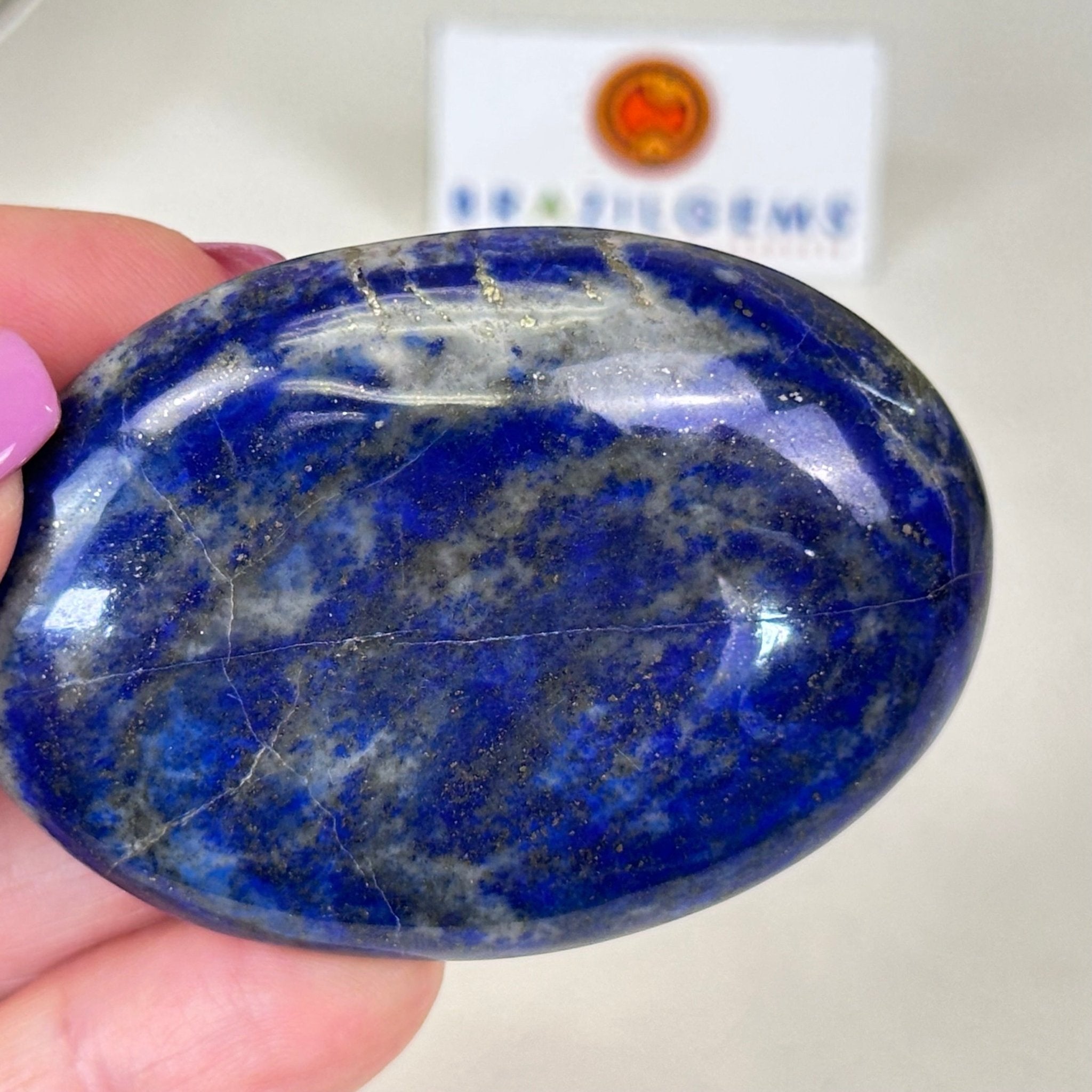 Polished Lapis Lazuli Palm Stone 3488LL - 005 - Brazil GemsBrazil GemsPolished Lapis Lazuli Palm Stone 3488LL - 005Freeform & Unique Shapes3488LL - 005