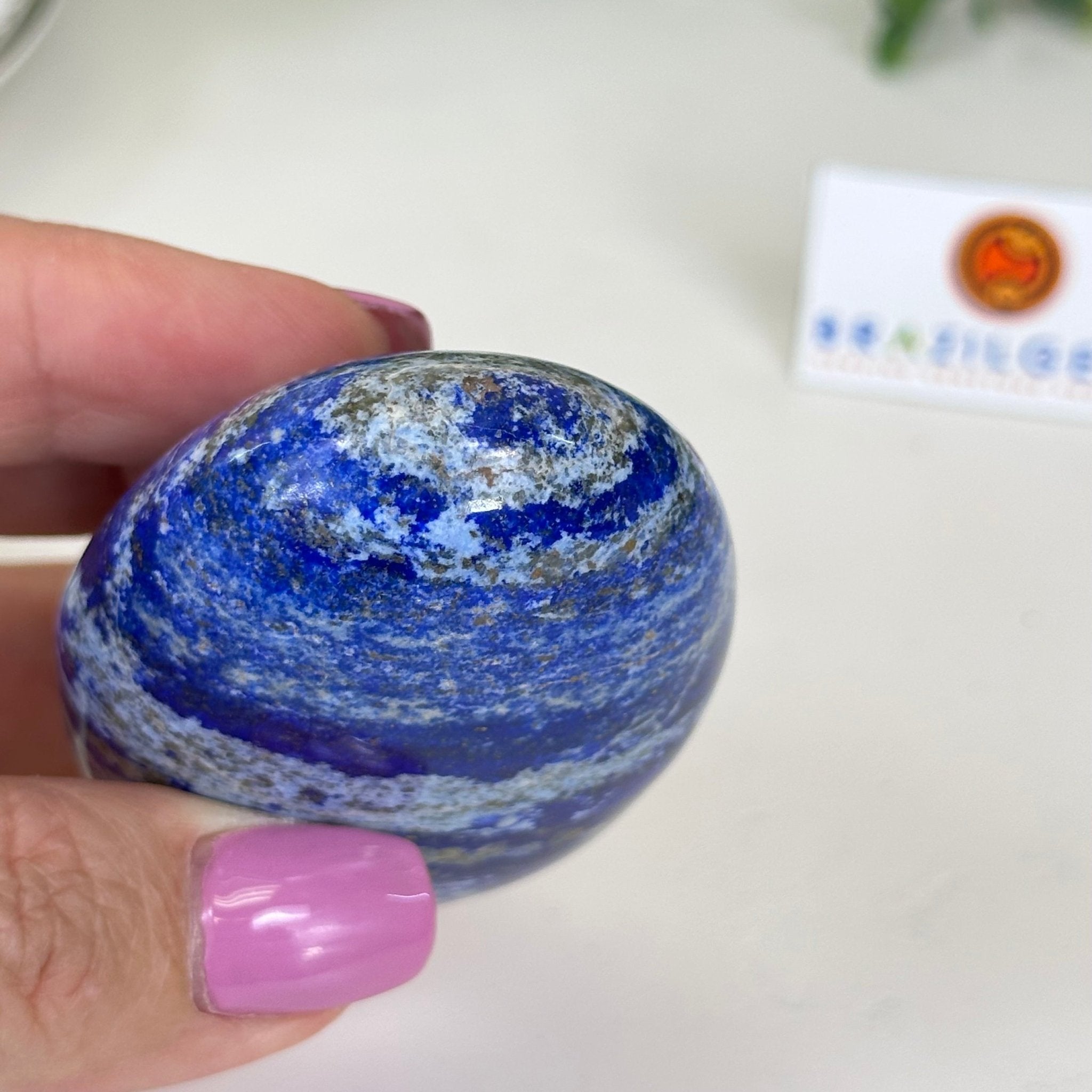 Polished Lapis Lazuli Palm Stone 3488LL - 014 - Brazil GemsBrazil GemsPolished Lapis Lazuli Palm Stone 3488LL - 014Freeform & Unique Shapes3488LL - 014