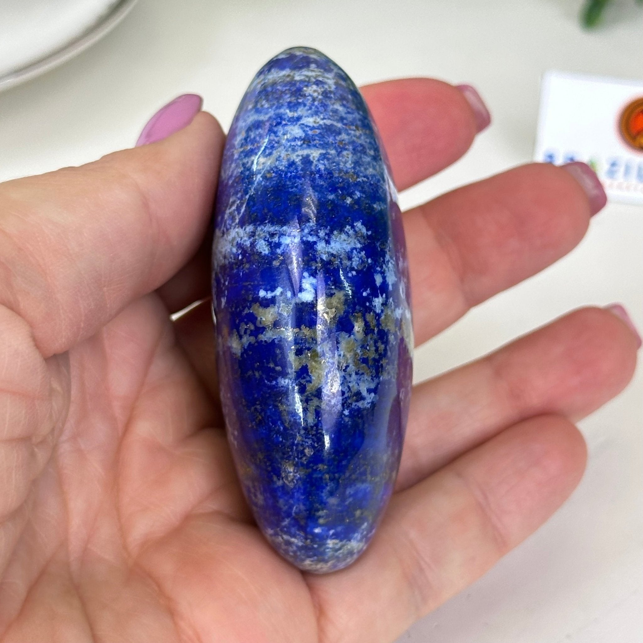 Polished Lapis Lazuli Palm Stone 3488LL - 014 - Brazil GemsBrazil GemsPolished Lapis Lazuli Palm Stone 3488LL - 014Freeform & Unique Shapes3488LL - 014