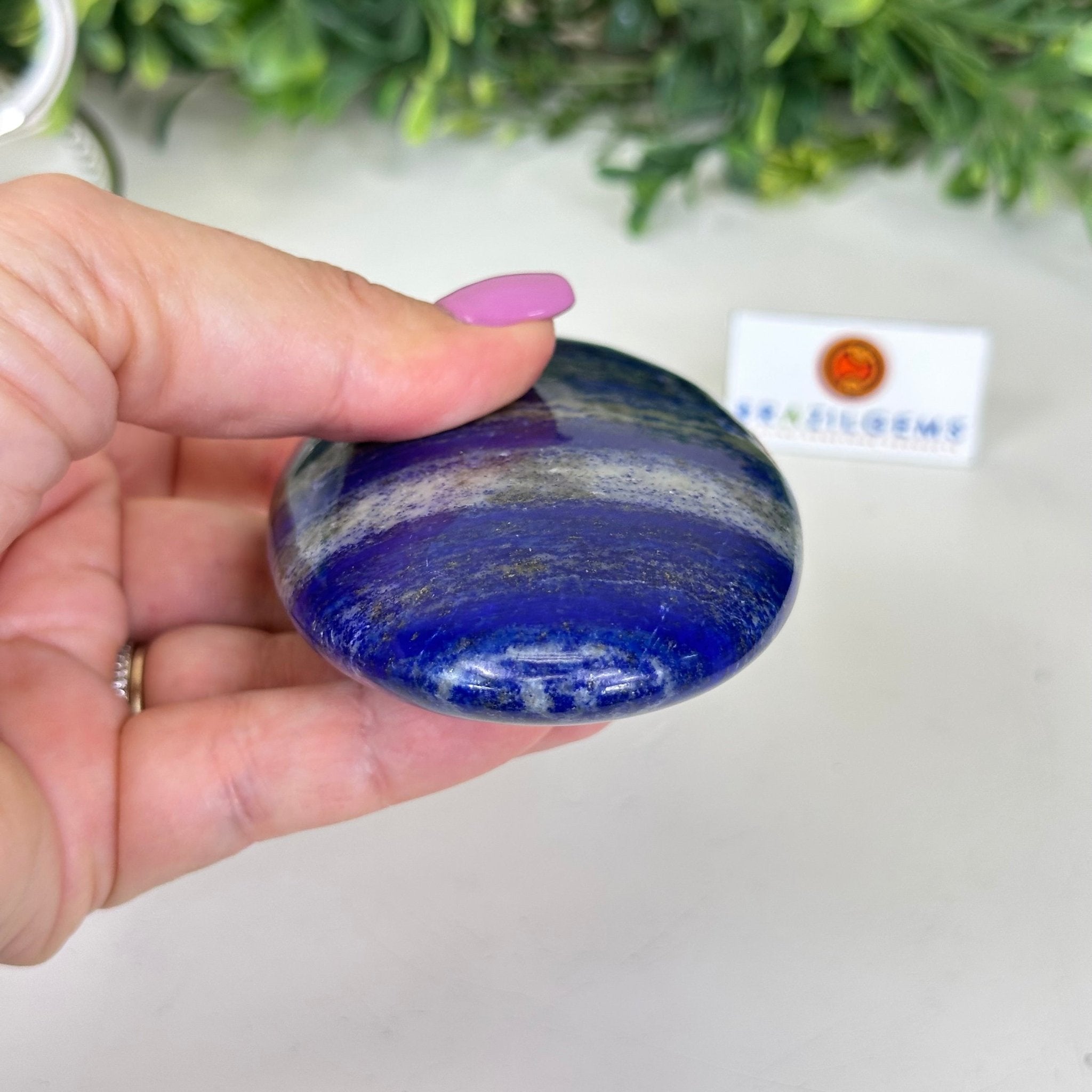 Polished Lapis Lazuli Palm Stone 3488LL - 023 - Brazil GemsBrazil GemsPolished Lapis Lazuli Palm Stone 3488LL - 023Freeform & Unique Shapes3488LL - 023
