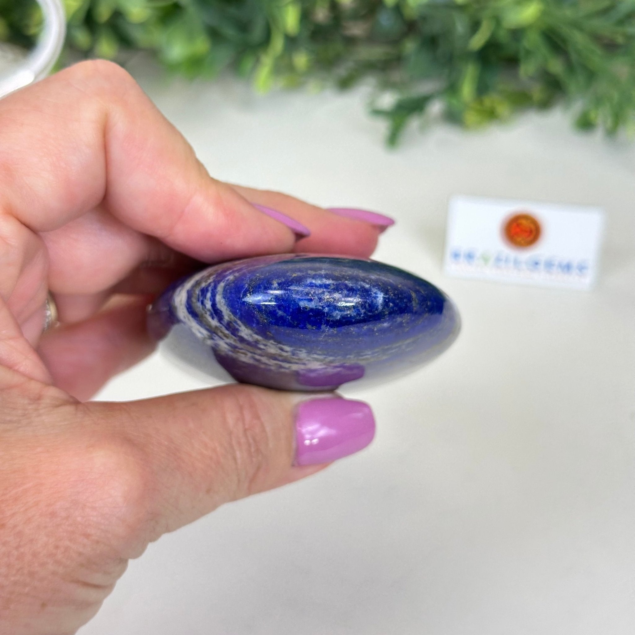 Polished Lapis Lazuli Palm Stone 3488LL - 023 - Brazil GemsBrazil GemsPolished Lapis Lazuli Palm Stone 3488LL - 023Freeform & Unique Shapes3488LL - 023