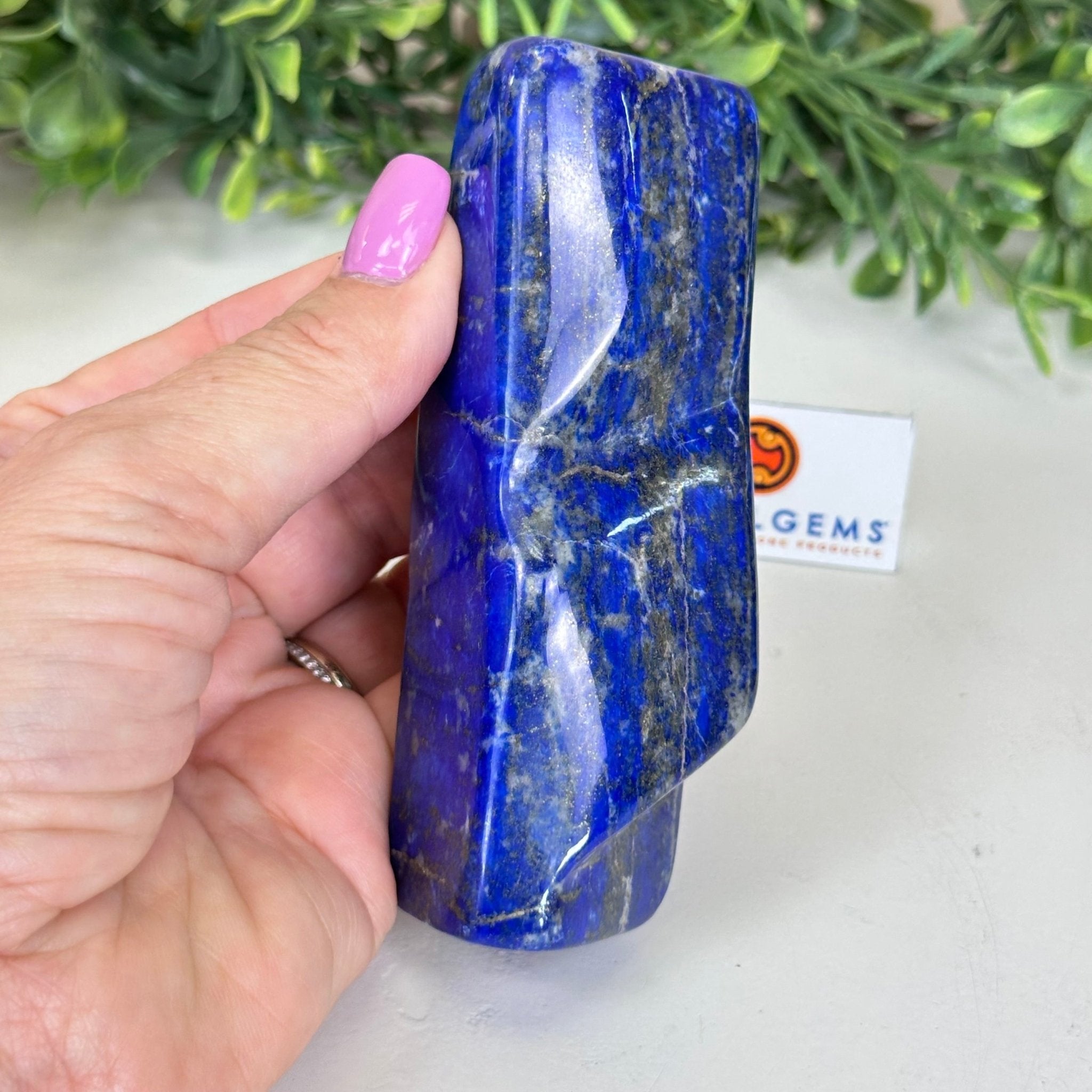 Polished Lapis Lazuli Palm Stone 3488LL - 024 - Brazil GemsBrazil GemsPolished Lapis Lazuli Palm Stone 3488LL - 024Freeform & Unique Shapes3488LL - 024