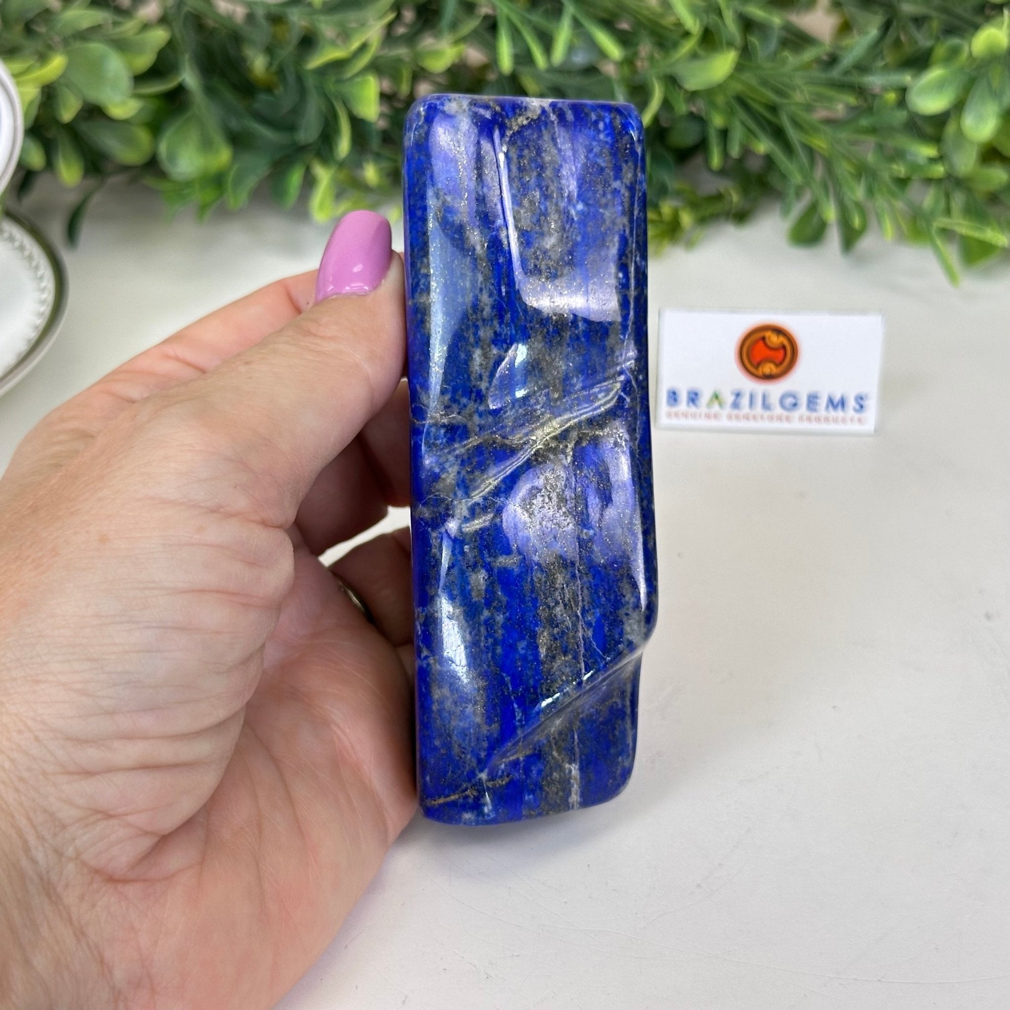 Polished Lapis Lazuli Palm Stone 3488LL - 024 - Brazil GemsBrazil GemsPolished Lapis Lazuli Palm Stone 3488LL - 024Freeform & Unique Shapes3488LL - 024