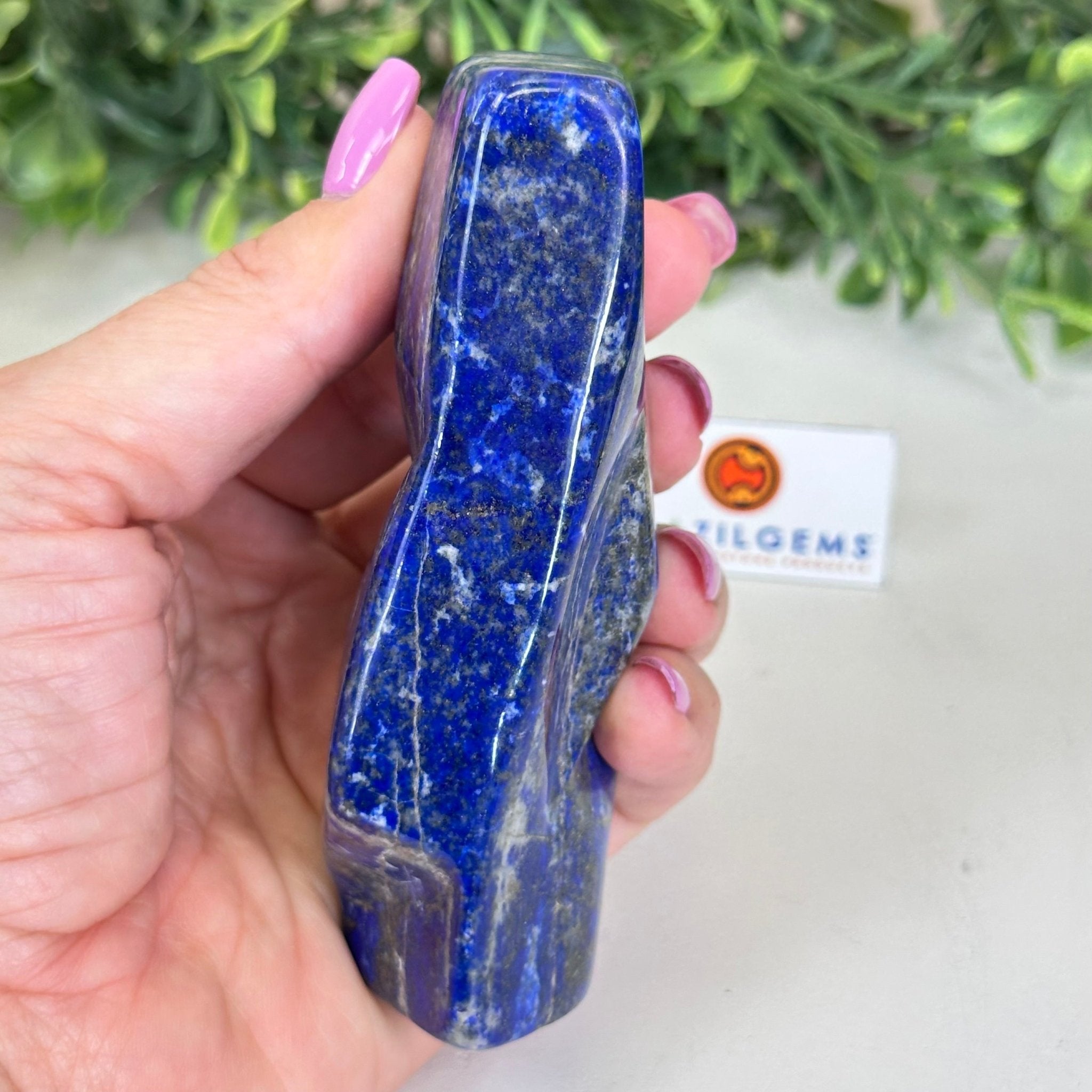 Polished Lapis Lazuli Palm Stone 3488LL - 024 - Brazil GemsBrazil GemsPolished Lapis Lazuli Palm Stone 3488LL - 024Freeform & Unique Shapes3488LL - 024