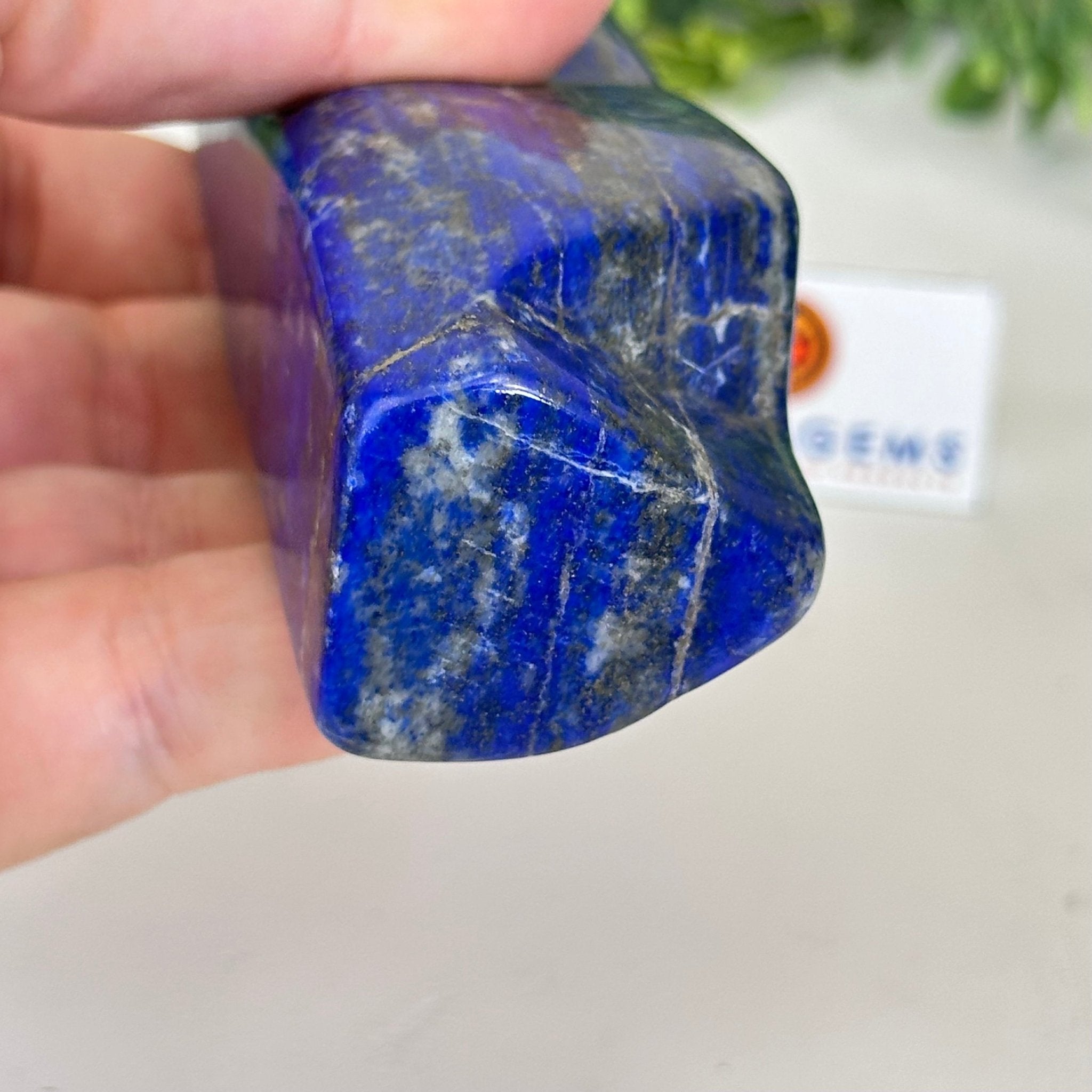 Polished Lapis Lazuli Palm Stone 3488LL - 024 - Brazil GemsBrazil GemsPolished Lapis Lazuli Palm Stone 3488LL - 024Freeform & Unique Shapes3488LL - 024