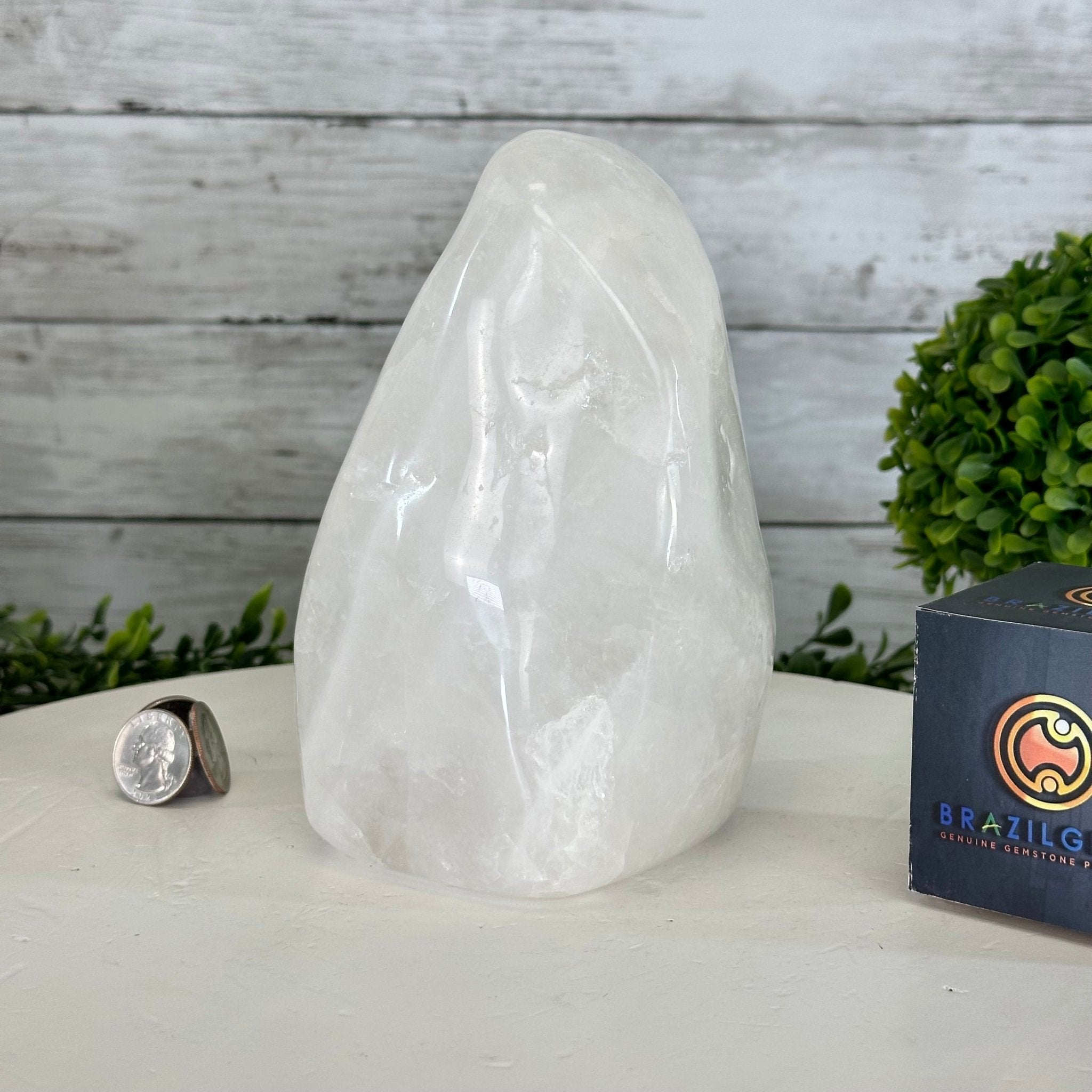 Polished Milky Quartz Crystal Night Light, 4.6 lbs & 6.7" Tall #5801MQ-001 - Brazil GemsBrazil GemsPolished Milky Quartz Crystal Night Light, 4.6 lbs & 6.7" Tall #5801MQ-001Night Lights5801MQ-001
