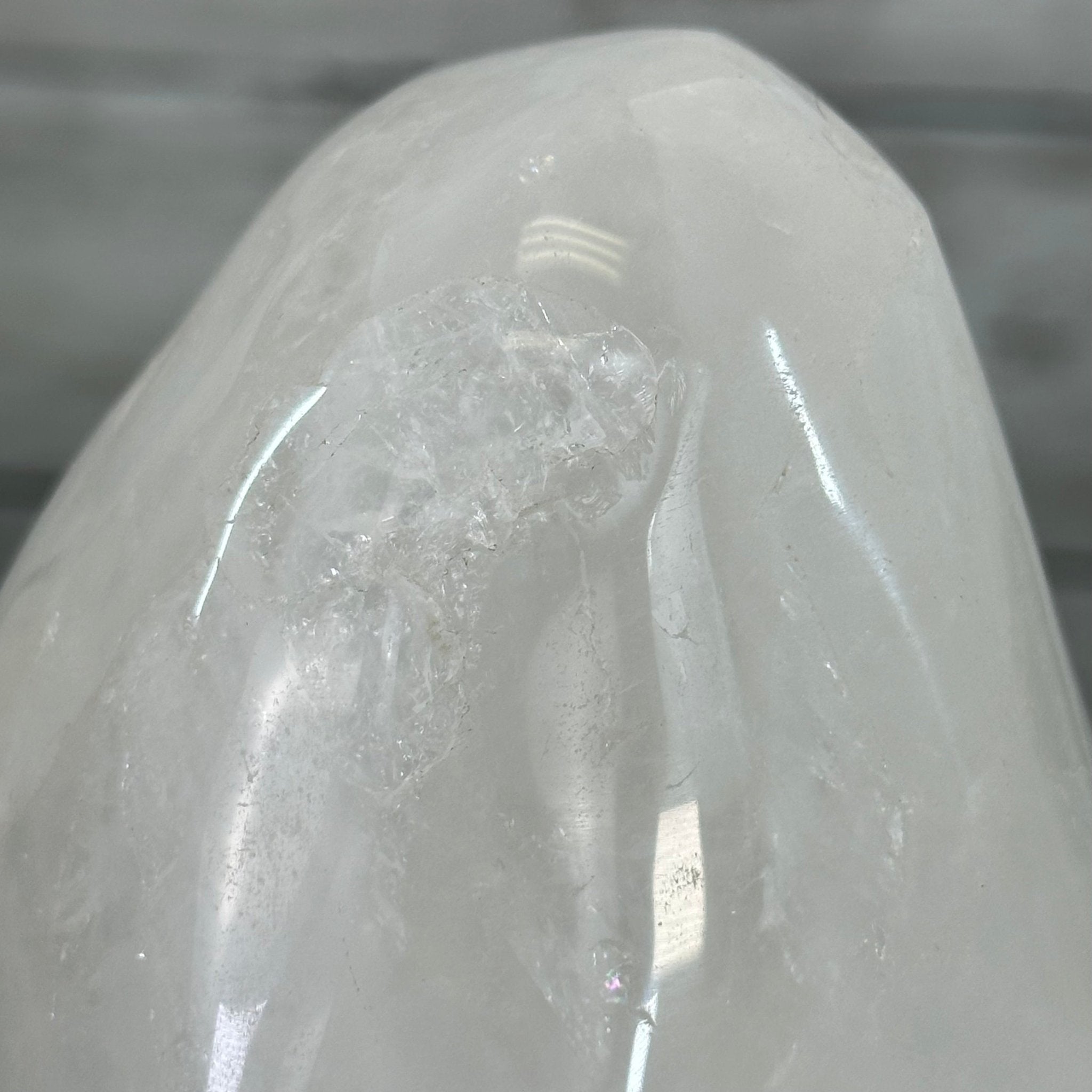 Polished Milky Quartz Crystal Night Light, 4.6 lbs & 6.7" Tall #5801MQ-001 - Brazil GemsBrazil GemsPolished Milky Quartz Crystal Night Light, 4.6 lbs & 6.7" Tall #5801MQ-001Night Lights5801MQ-001
