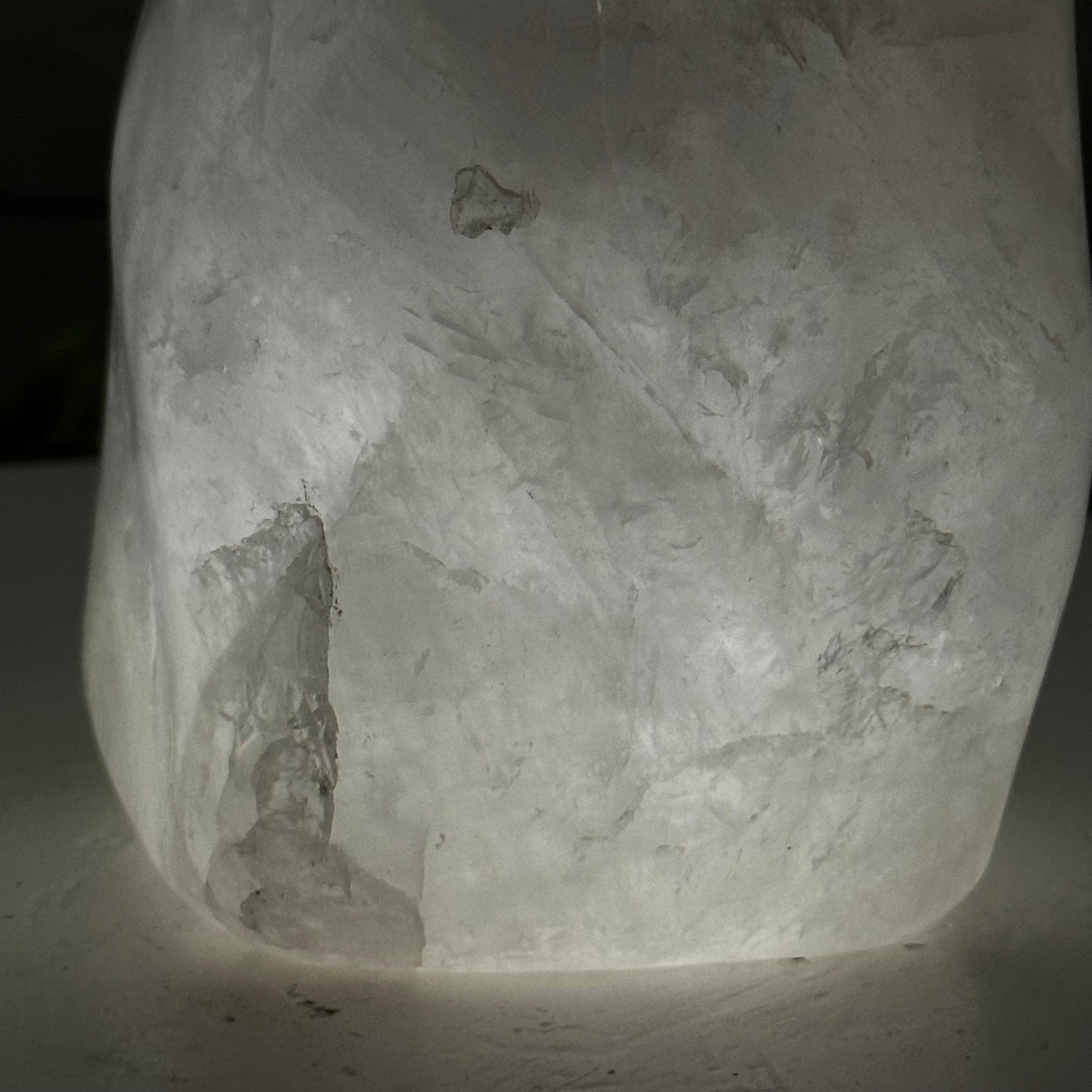 Polished Milky Quartz Crystal Night Light, 4.6 lbs & 6.7" Tall #5801MQ-001 - Brazil GemsBrazil GemsPolished Milky Quartz Crystal Night Light, 4.6 lbs & 6.7" Tall #5801MQ-001Night Lights5801MQ-001
