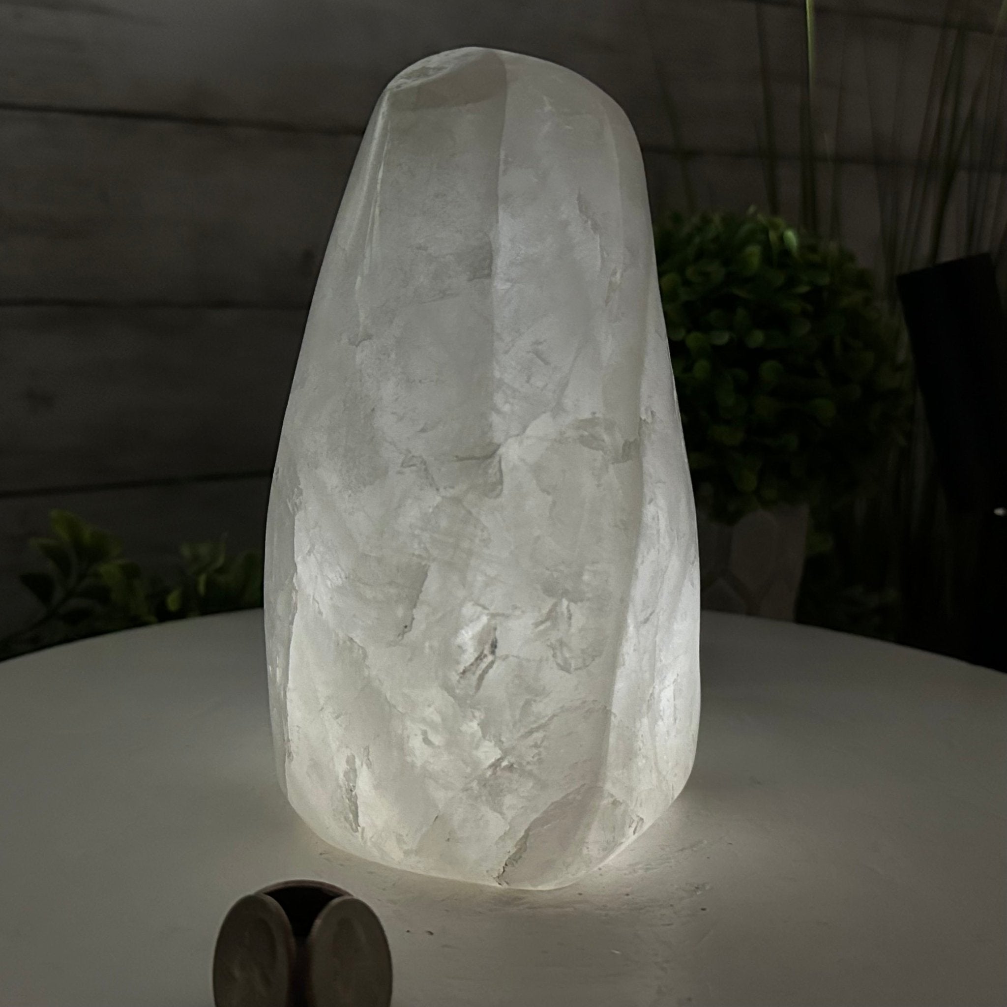 Polished Milky Quartz Crystal Night Light, 4.6 lbs & 6.7" Tall #5801MQ-001 - Brazil GemsBrazil GemsPolished Milky Quartz Crystal Night Light, 4.6 lbs & 6.7" Tall #5801MQ-001Night Lights5801MQ-001