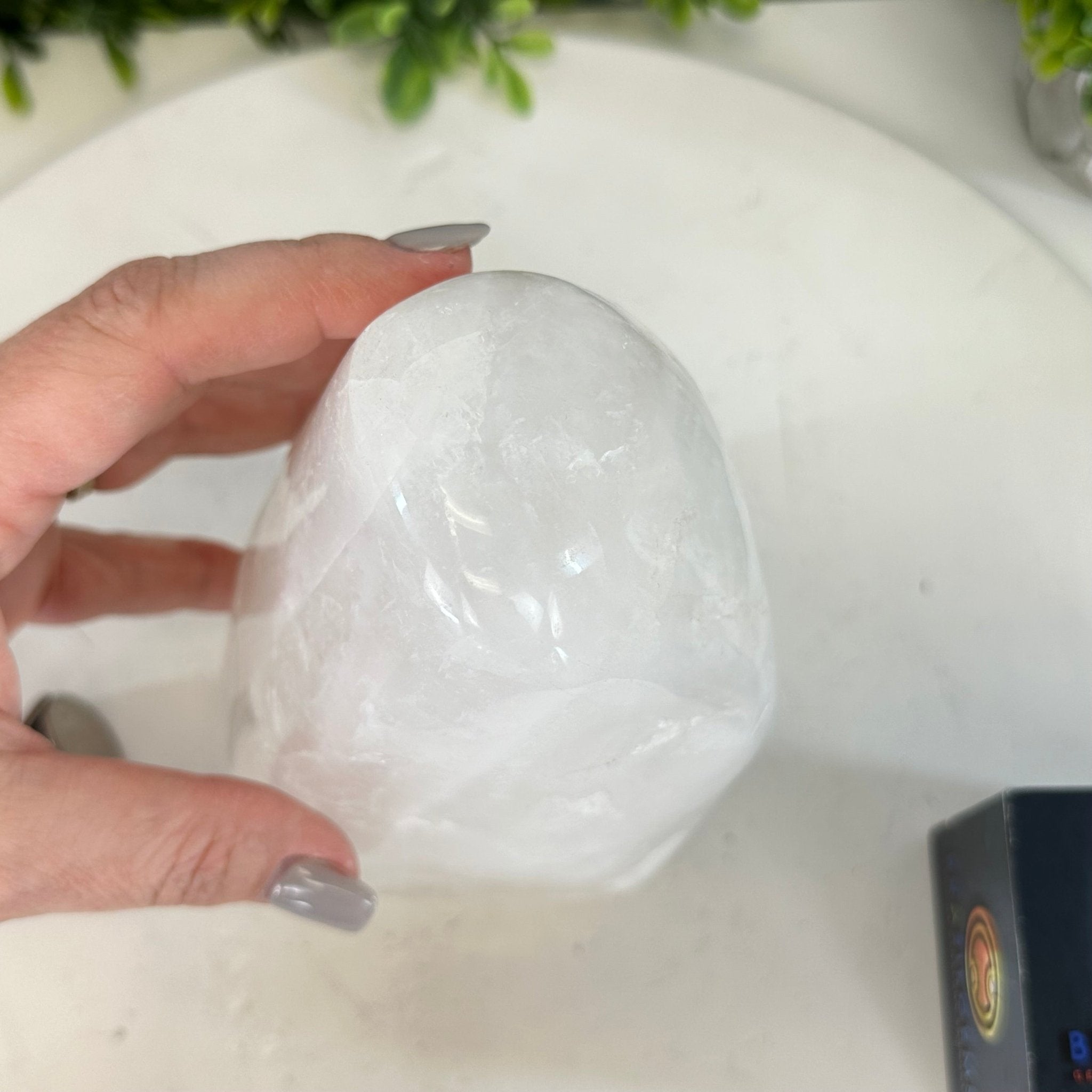 Polished Milky Quartz Crystal Night Light, 4.6 lbs & 6.7" Tall #5801MQ-001 - Brazil GemsBrazil GemsPolished Milky Quartz Crystal Night Light, 4.6 lbs & 6.7" Tall #5801MQ-001Night Lights5801MQ-001