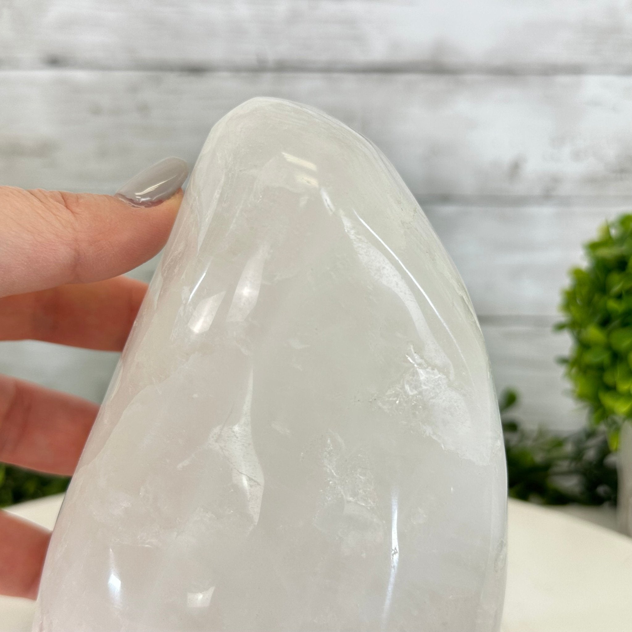 Polished Milky Quartz Crystal Night Light, 4.6 lbs & 6.7" Tall #5801MQ-001 - Brazil GemsBrazil GemsPolished Milky Quartz Crystal Night Light, 4.6 lbs & 6.7" Tall #5801MQ-001Night Lights5801MQ-001